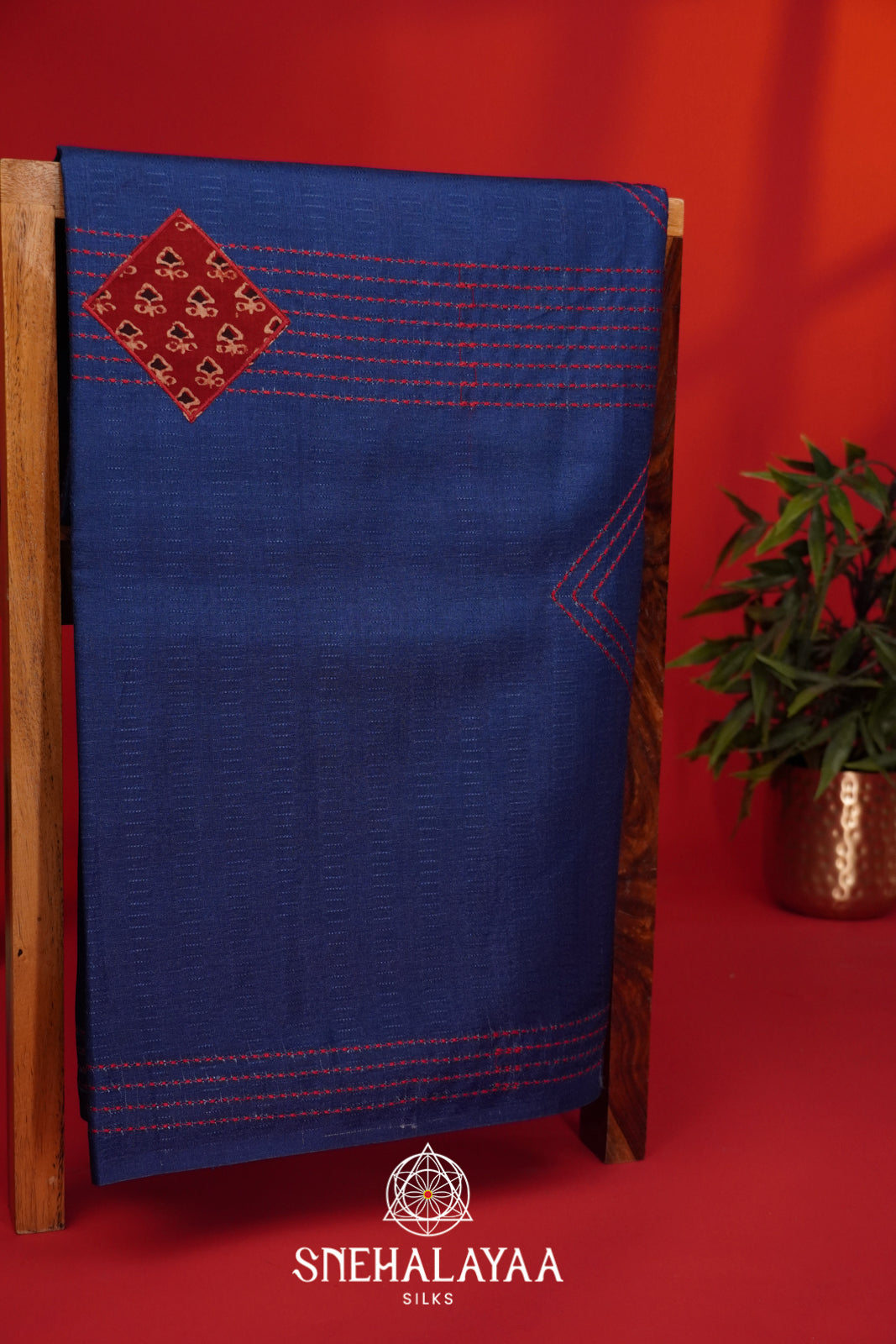 Blue Tussar Saree