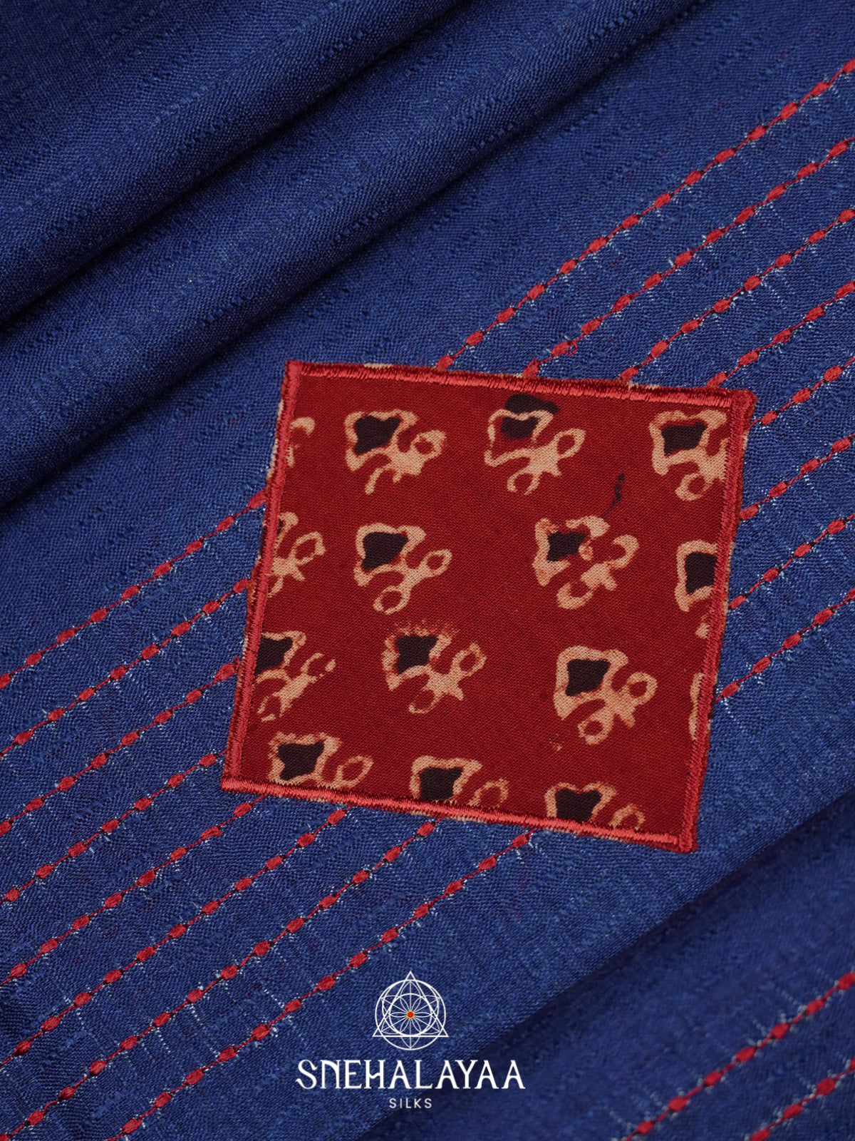 Blue Tussar Saree