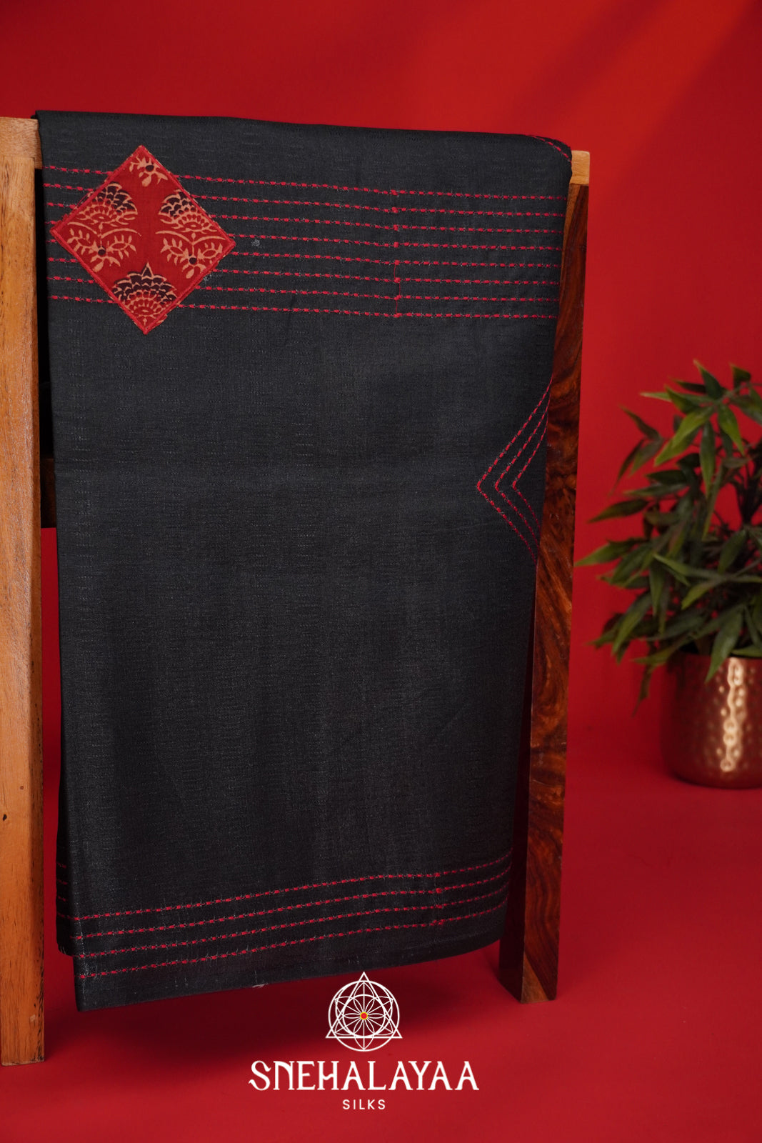 Black Tussar Saree