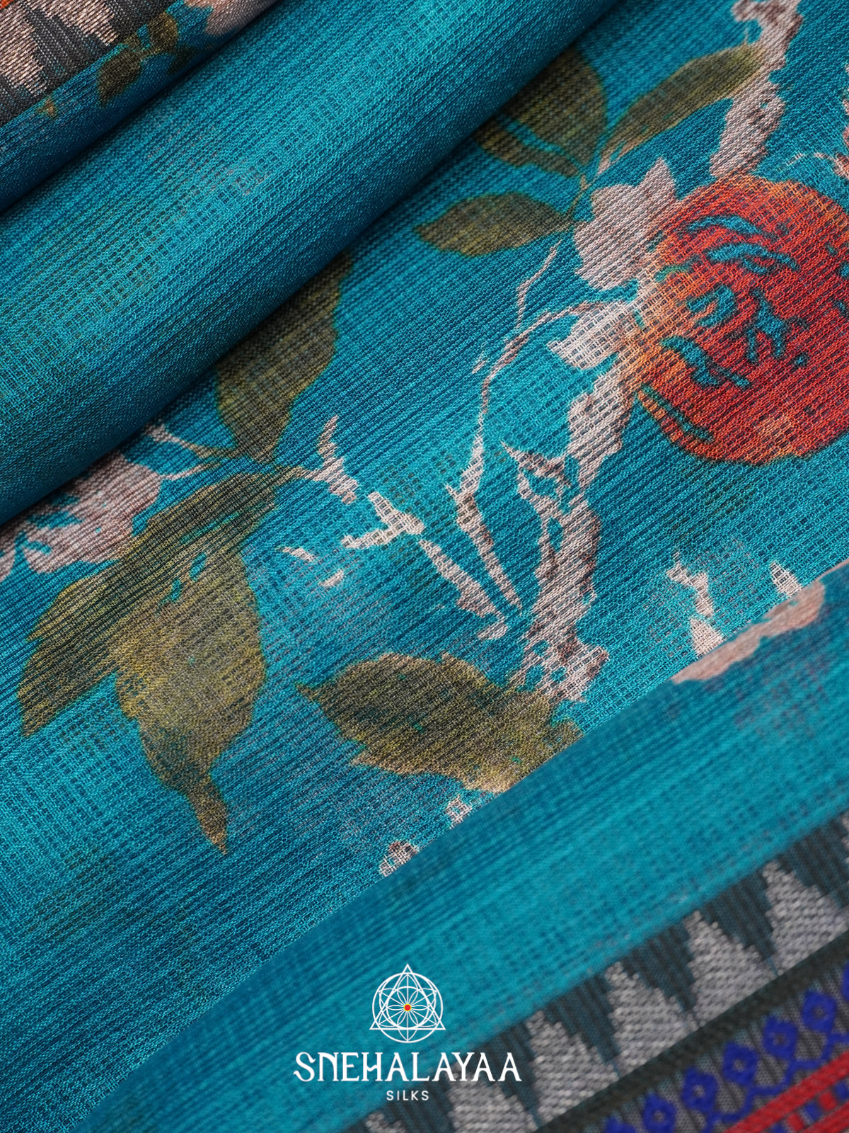 Blue Kota Saree
