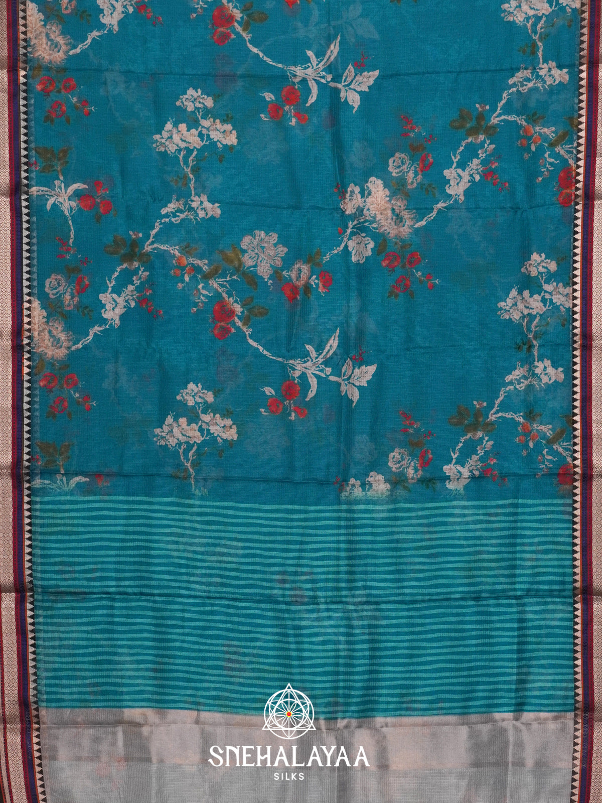 Blue Kota Saree