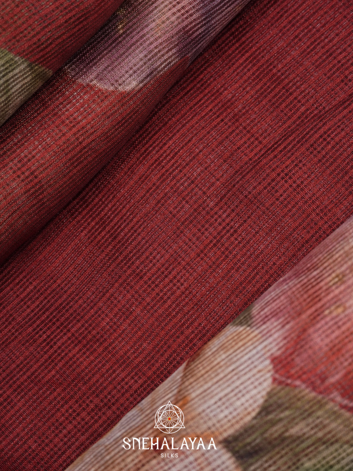 Maroon Kota Saree