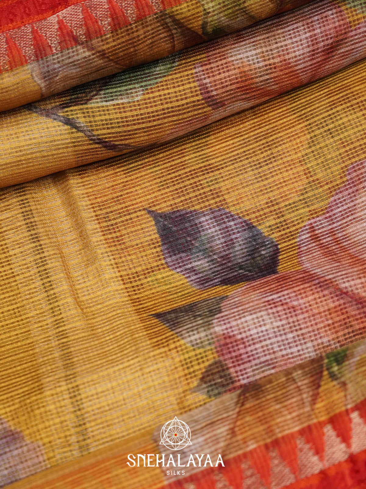 Mustard Kota Saree