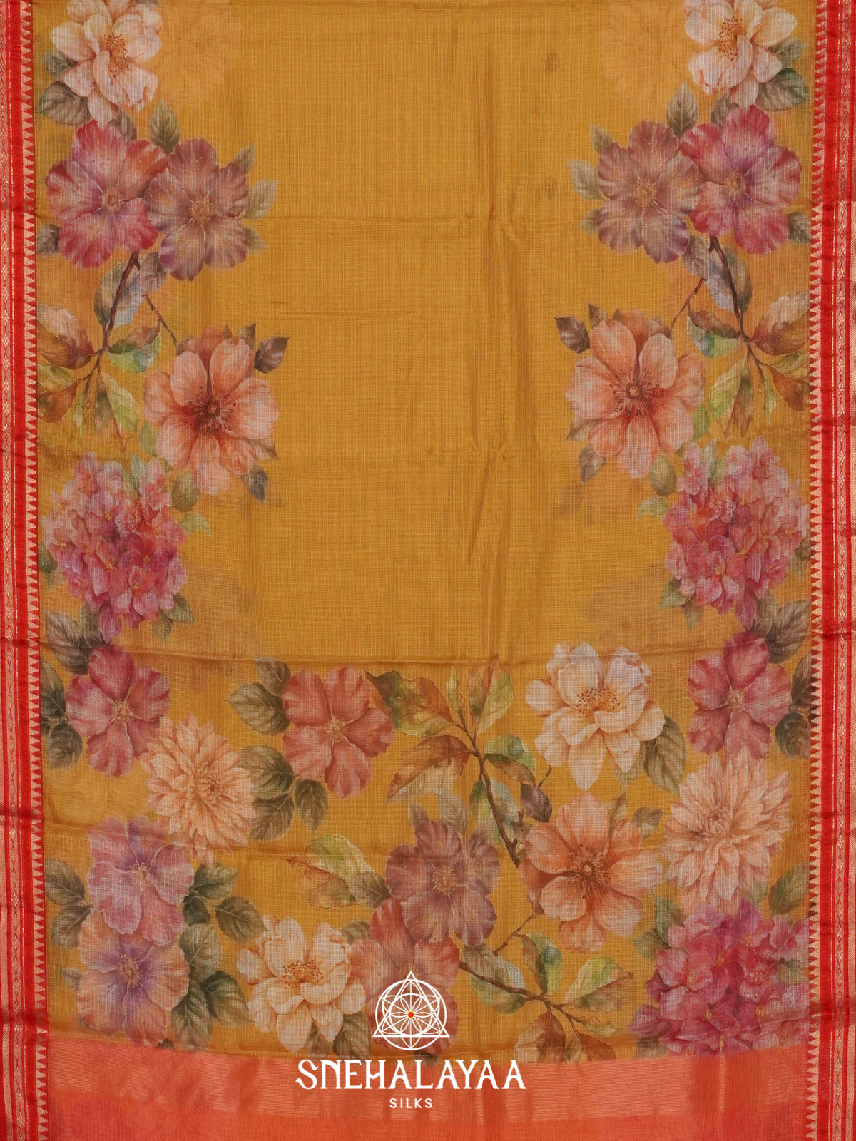 Mustard Kota Saree