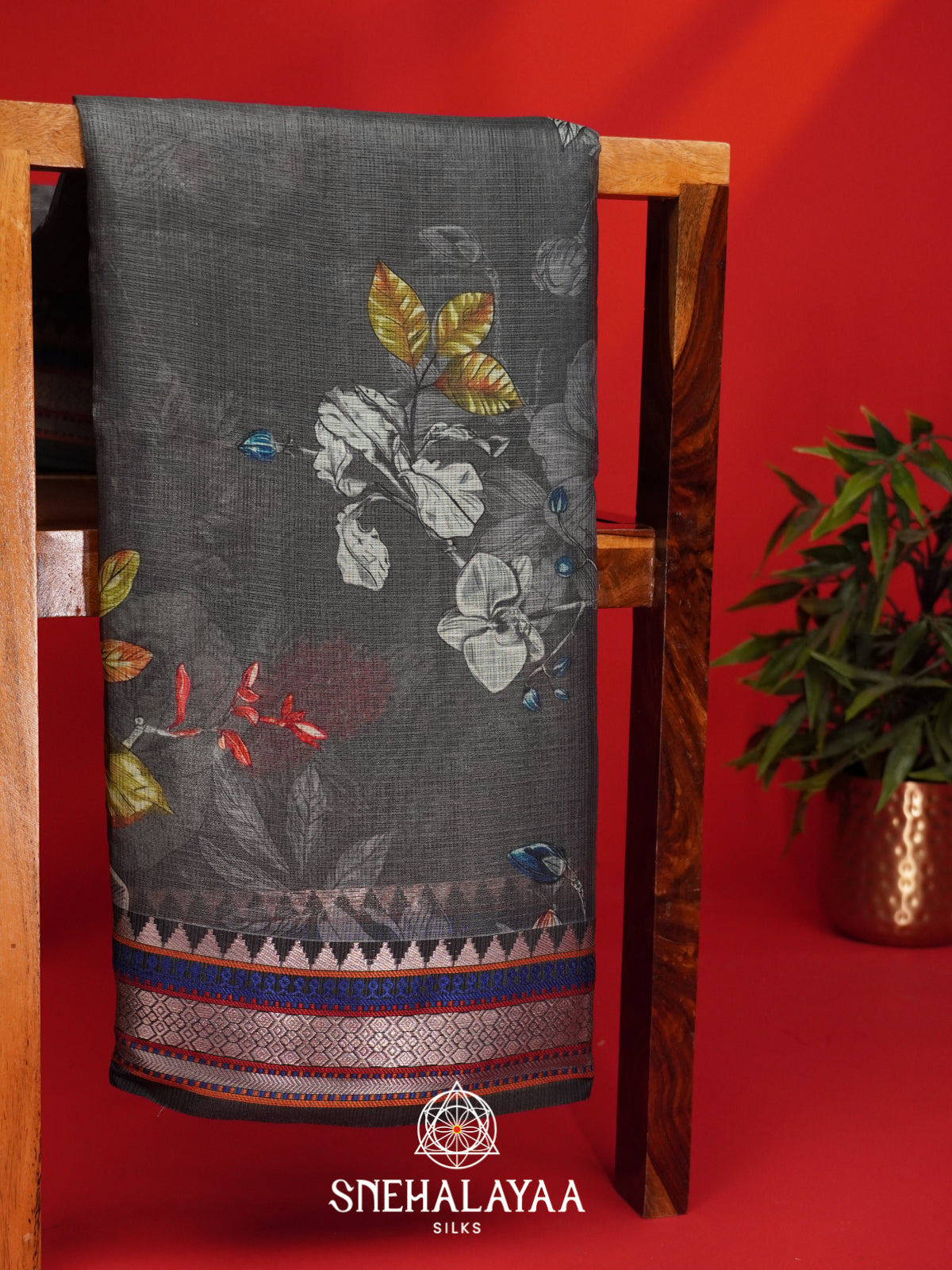 Grey Kota Saree