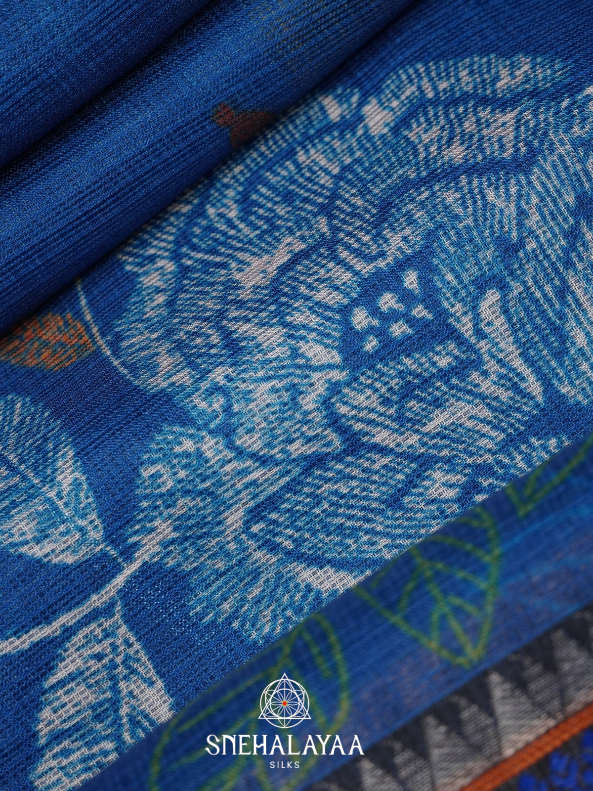 Blue Kota Saree