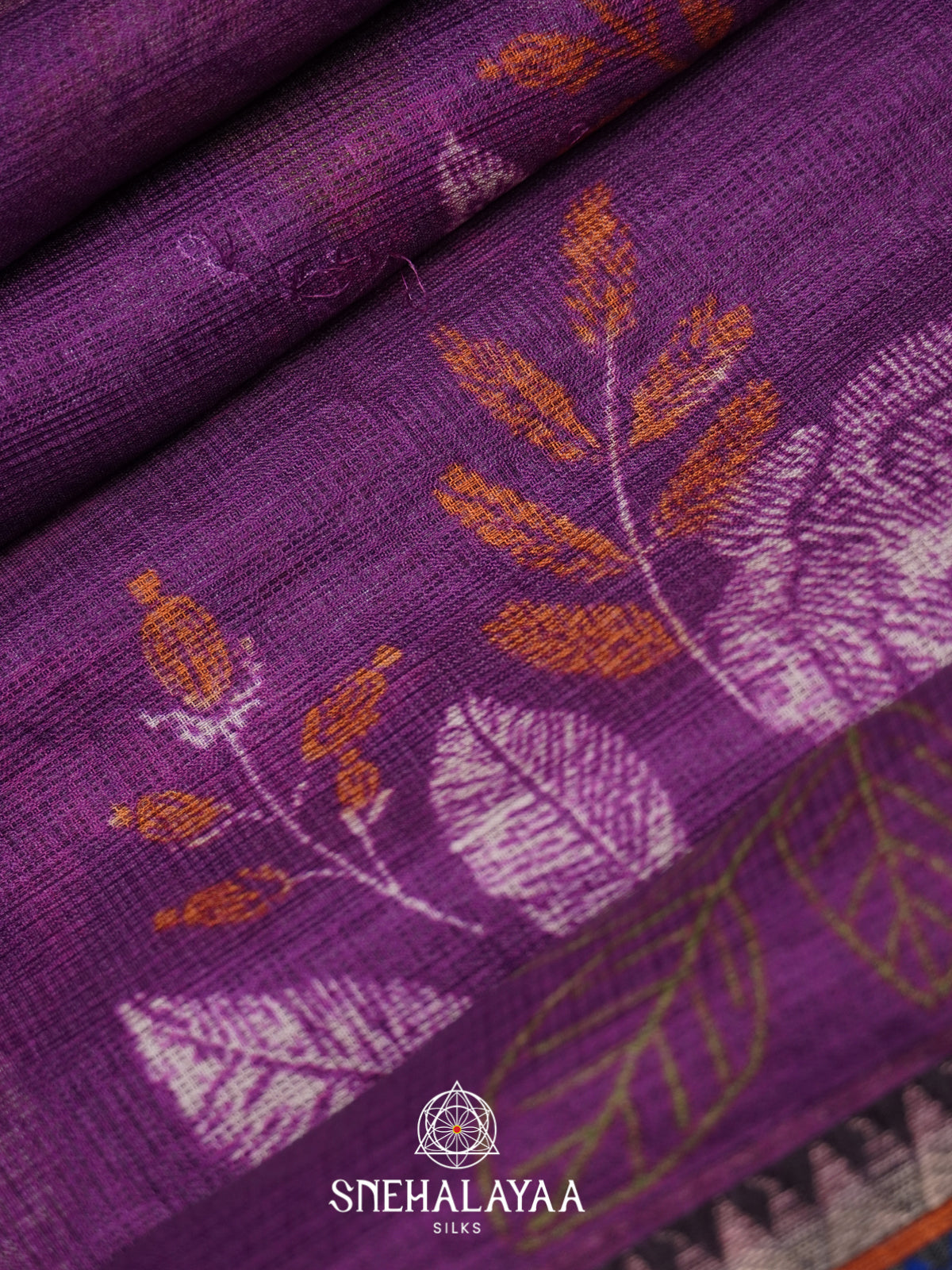 Purple Kota Saree