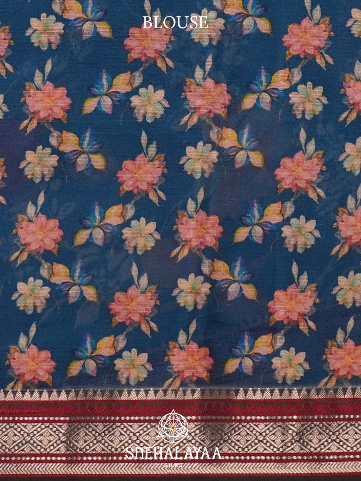 Teal Blue Kota Saree