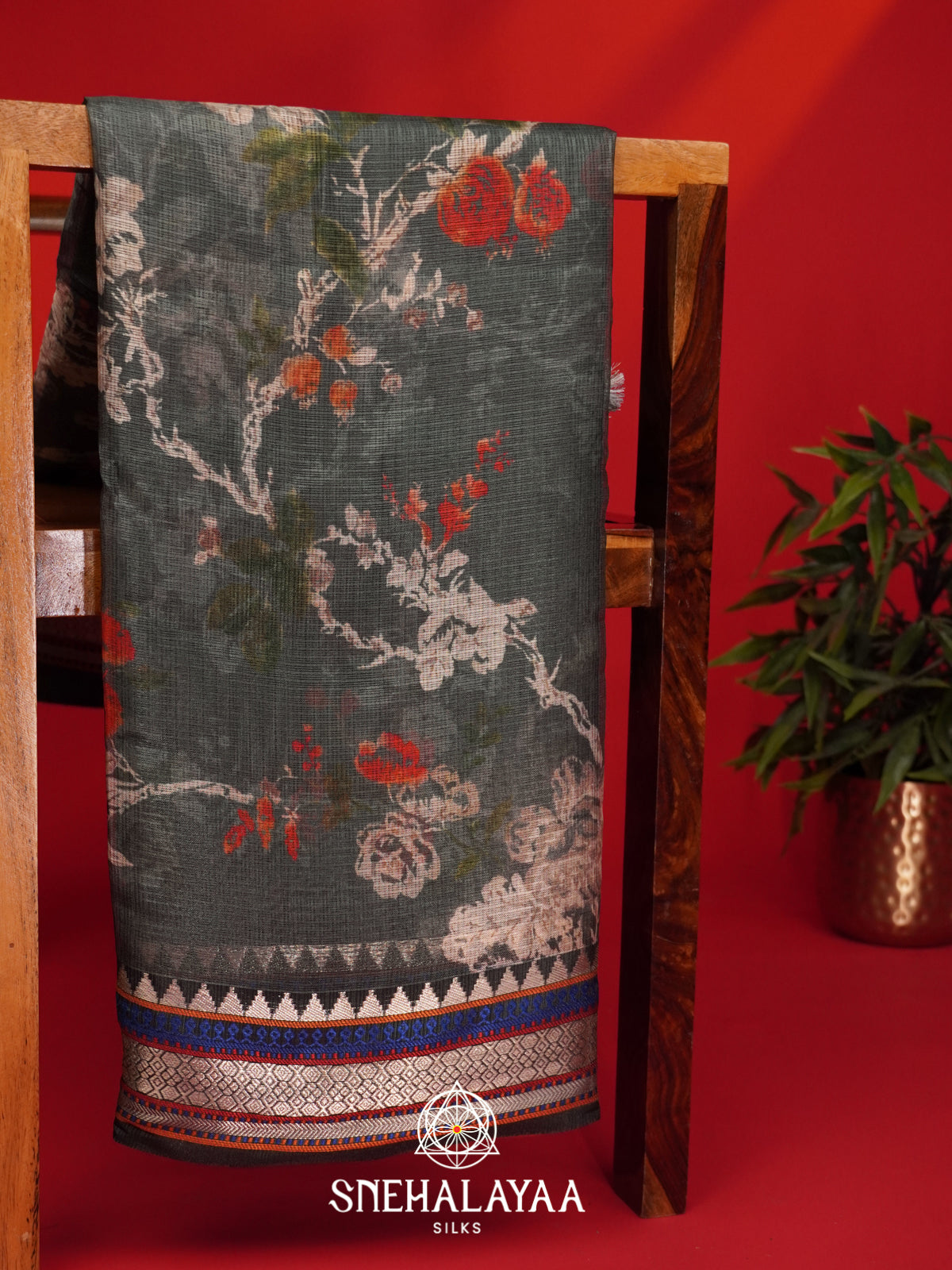 Grey Kota Saree