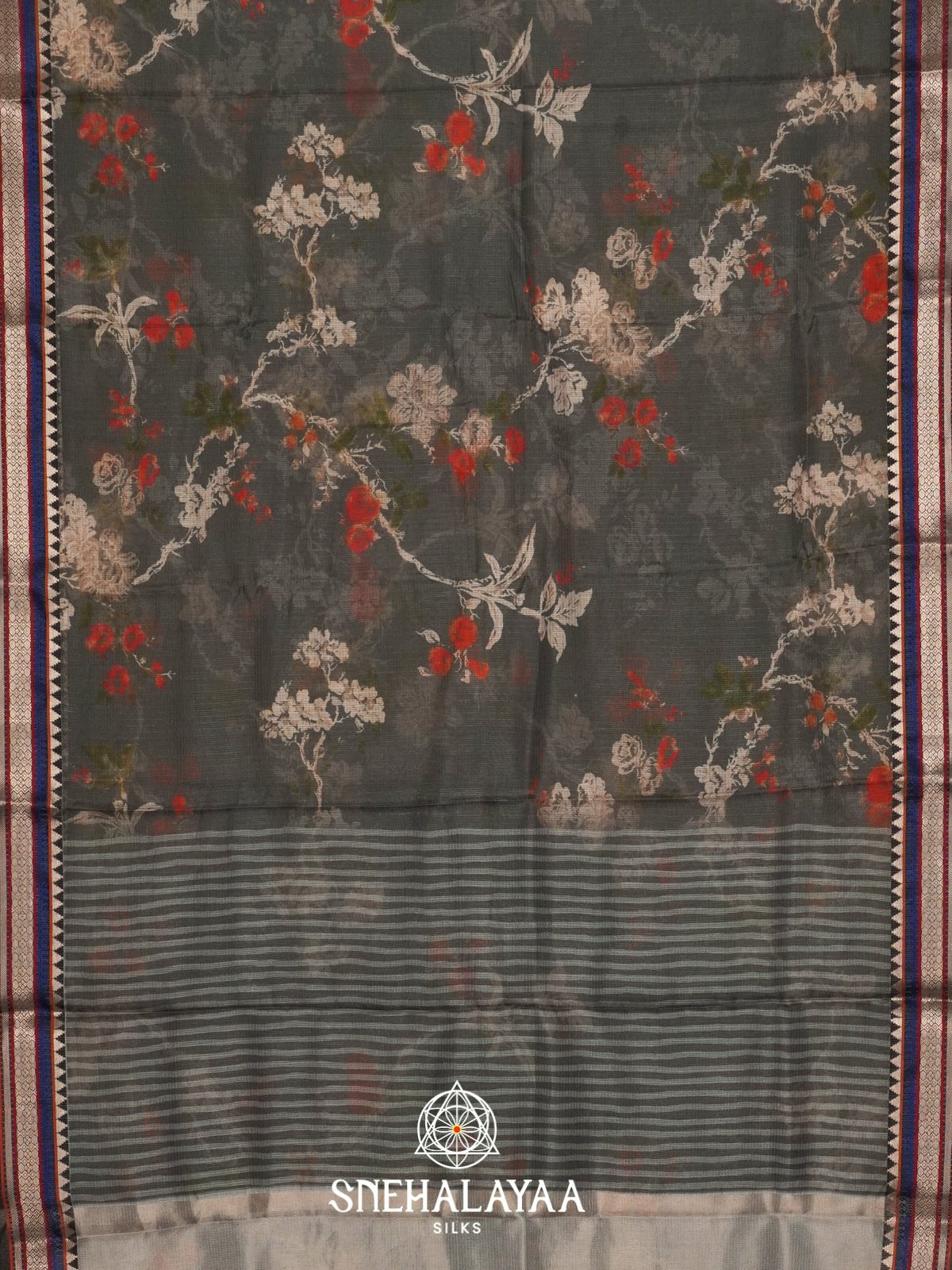 Grey Kota Saree