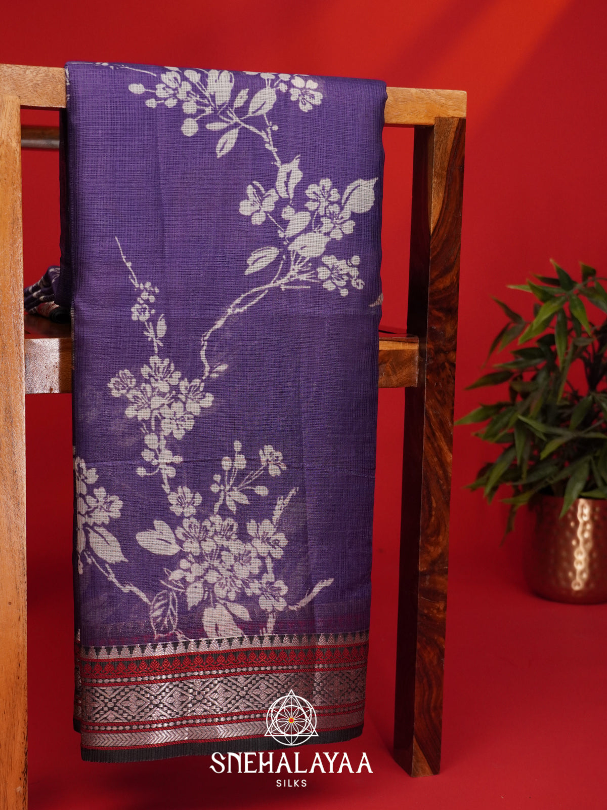 Purple Kota Saree