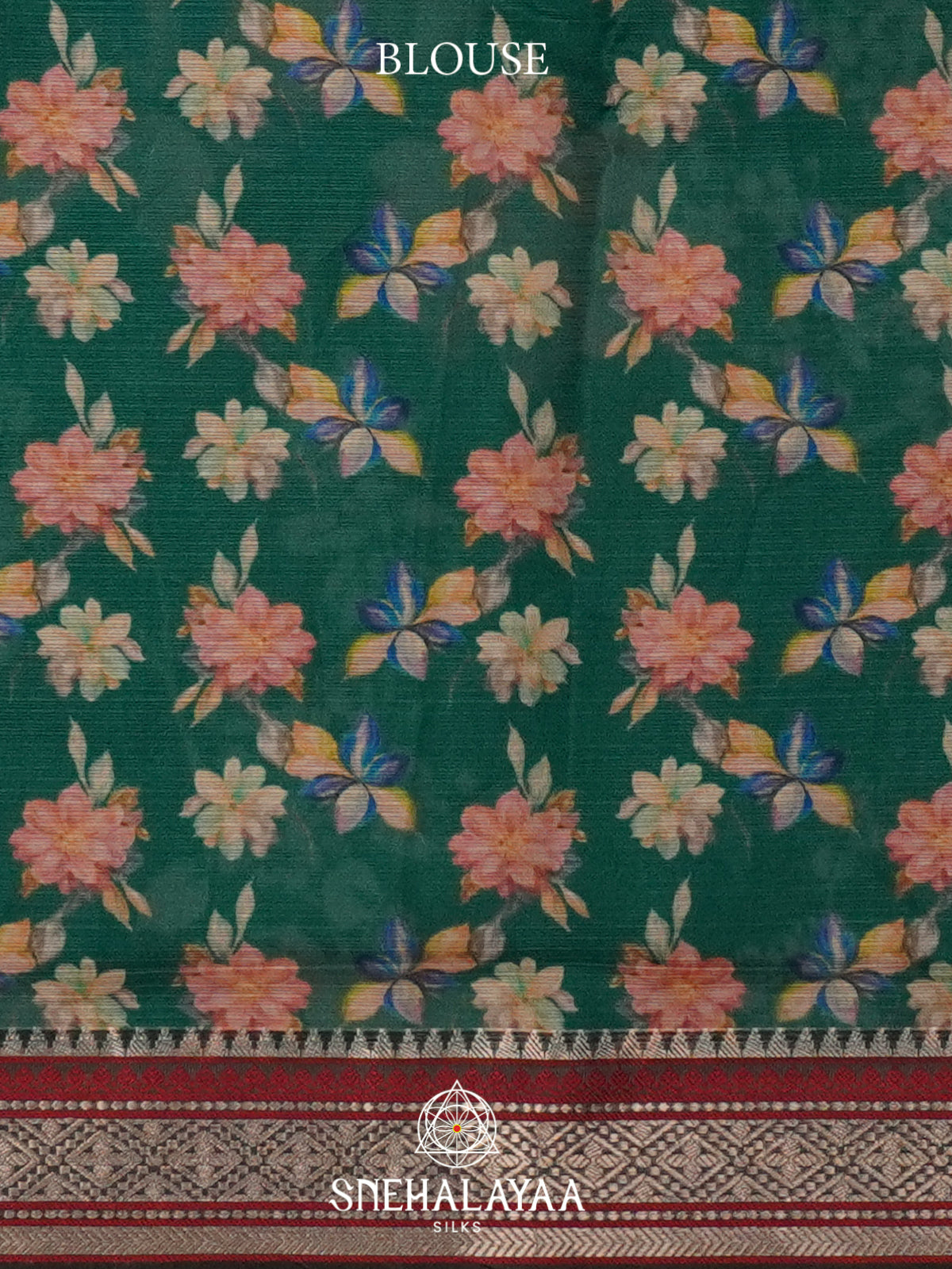 Teal Green Kota Saree