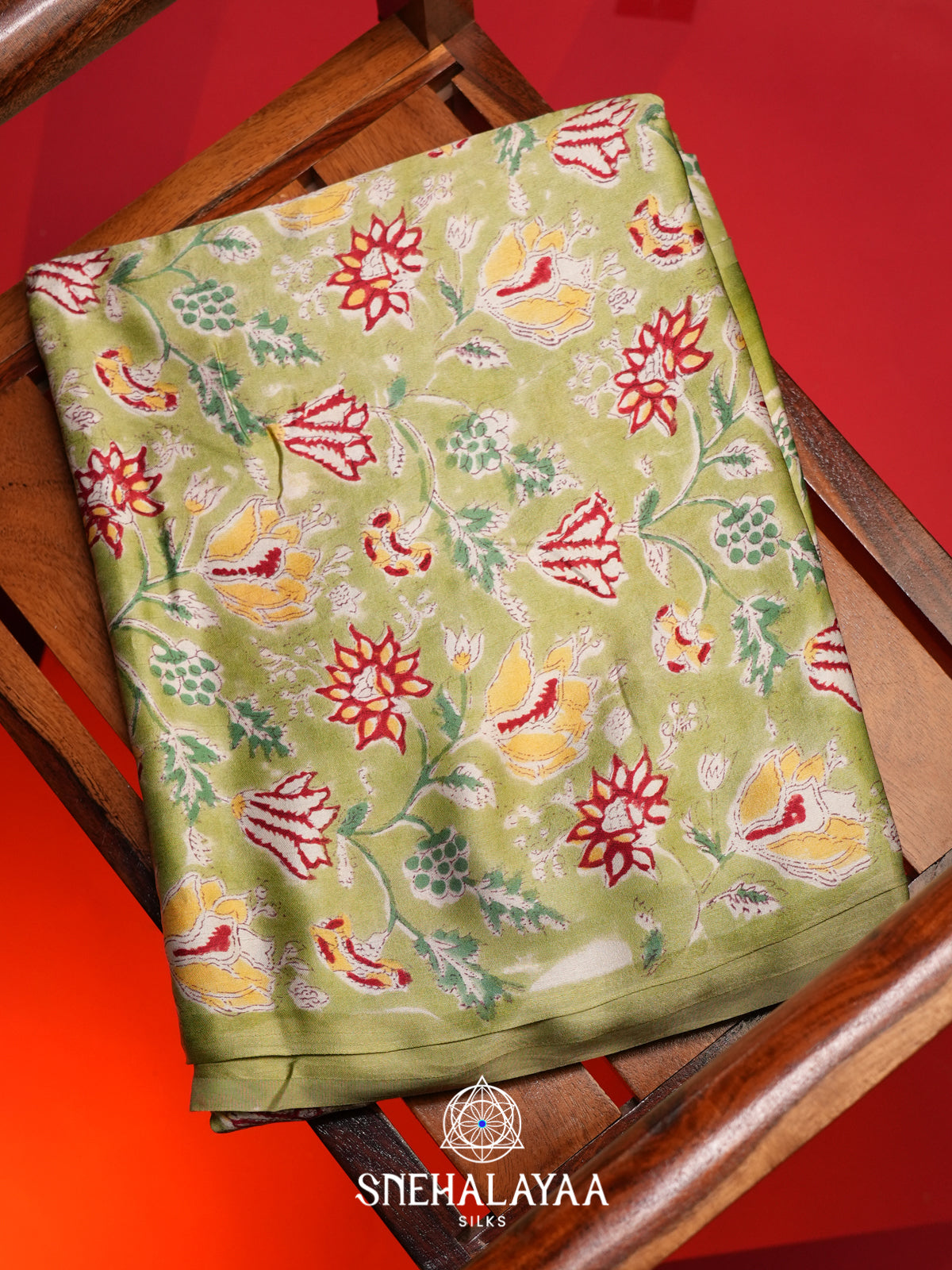 Green Modal Silk Saree