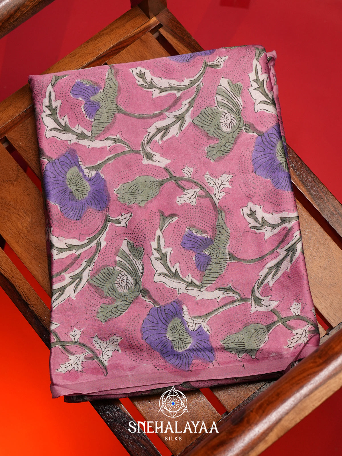 Pink Modal Silk Saree