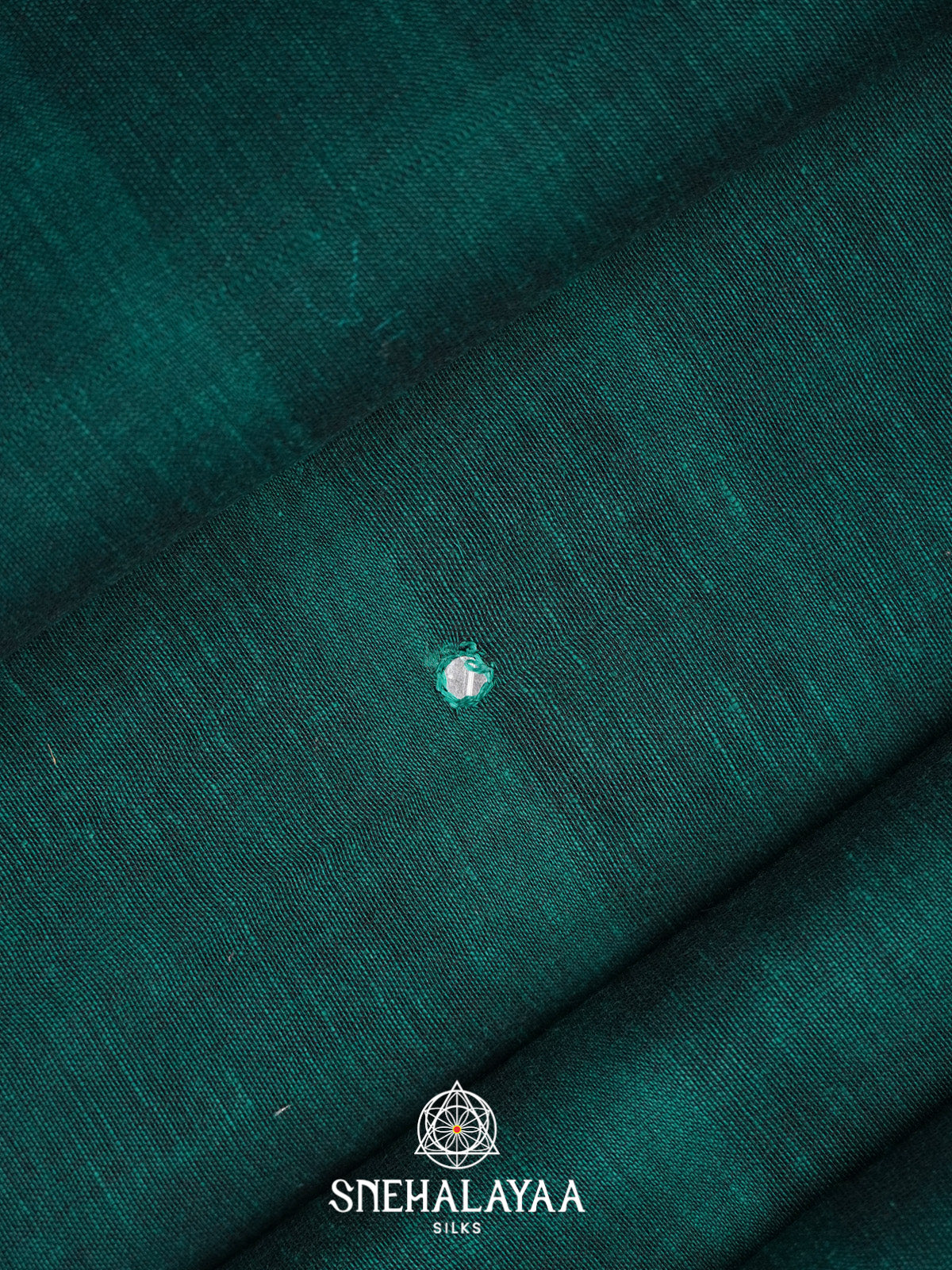 Teal Green Mul Cotton Saree