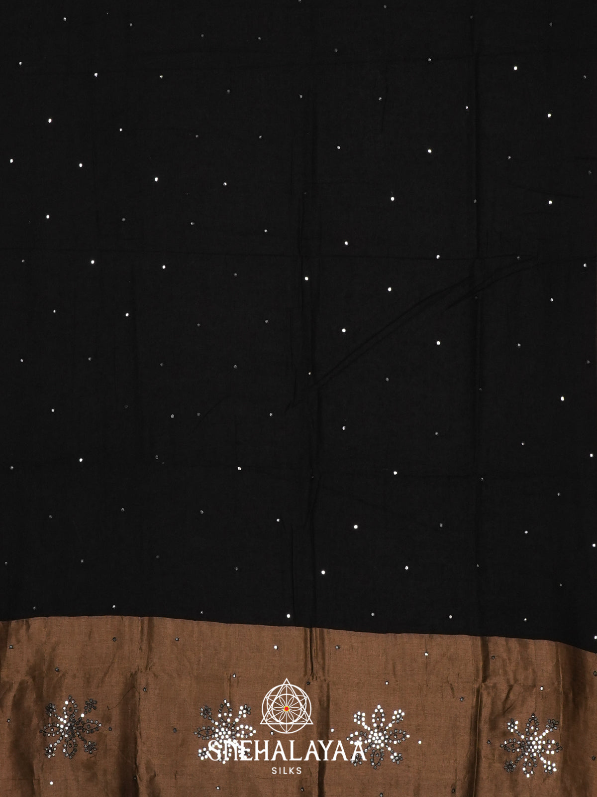 Black Mul Cotton Saree
