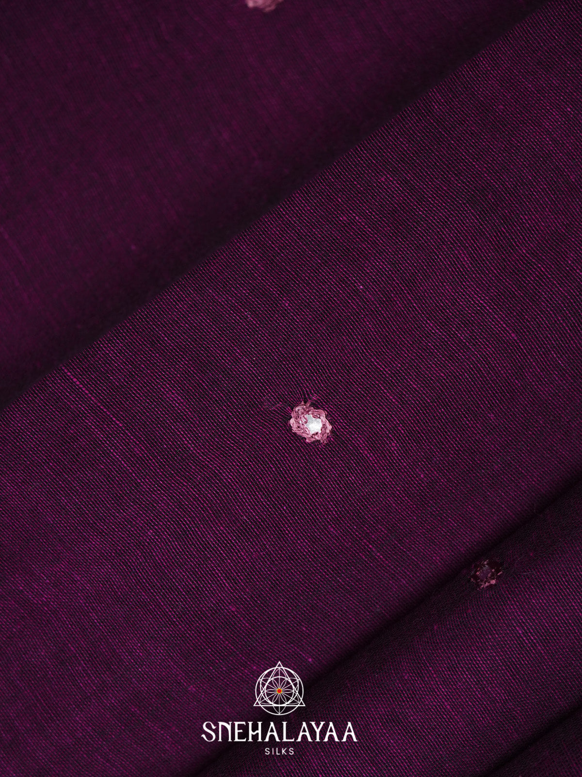 Magenta Purple Mul Cotton Saree