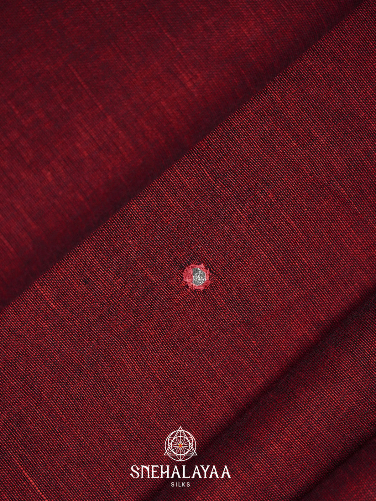 Maroon Mul Cotton Saree