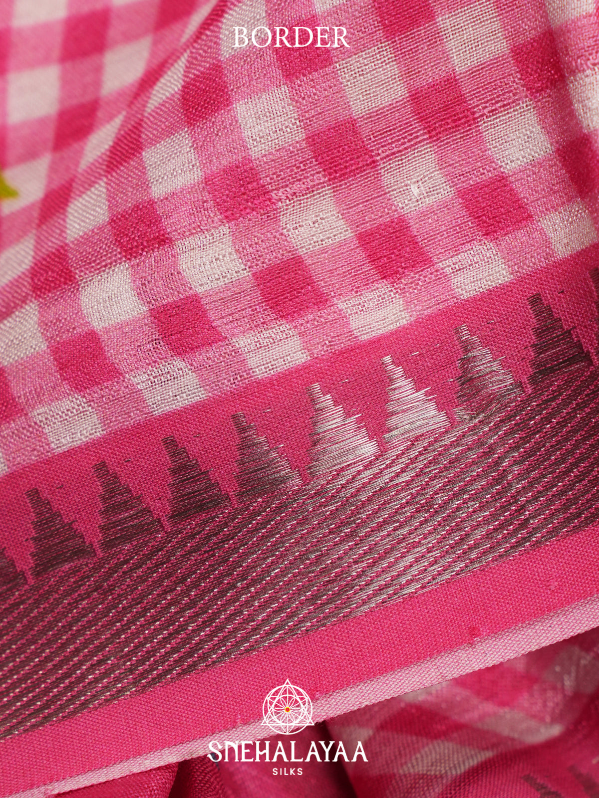 Pink Mangalagiri Silk Cotton Saree