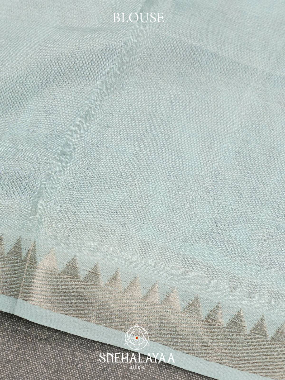 Sky Blue Mangalagiri Silk Cotton Saree