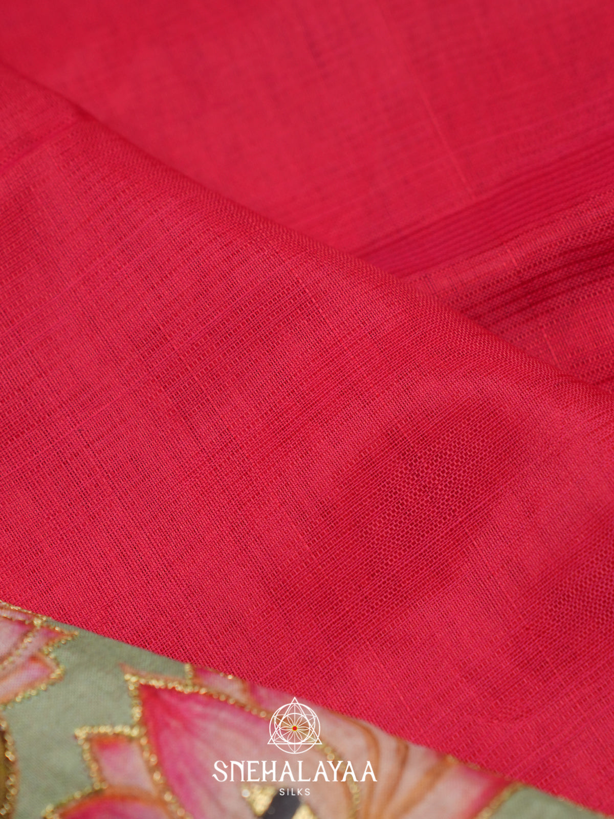 Rani Pink Mangalagiri Silk Cotton Saree