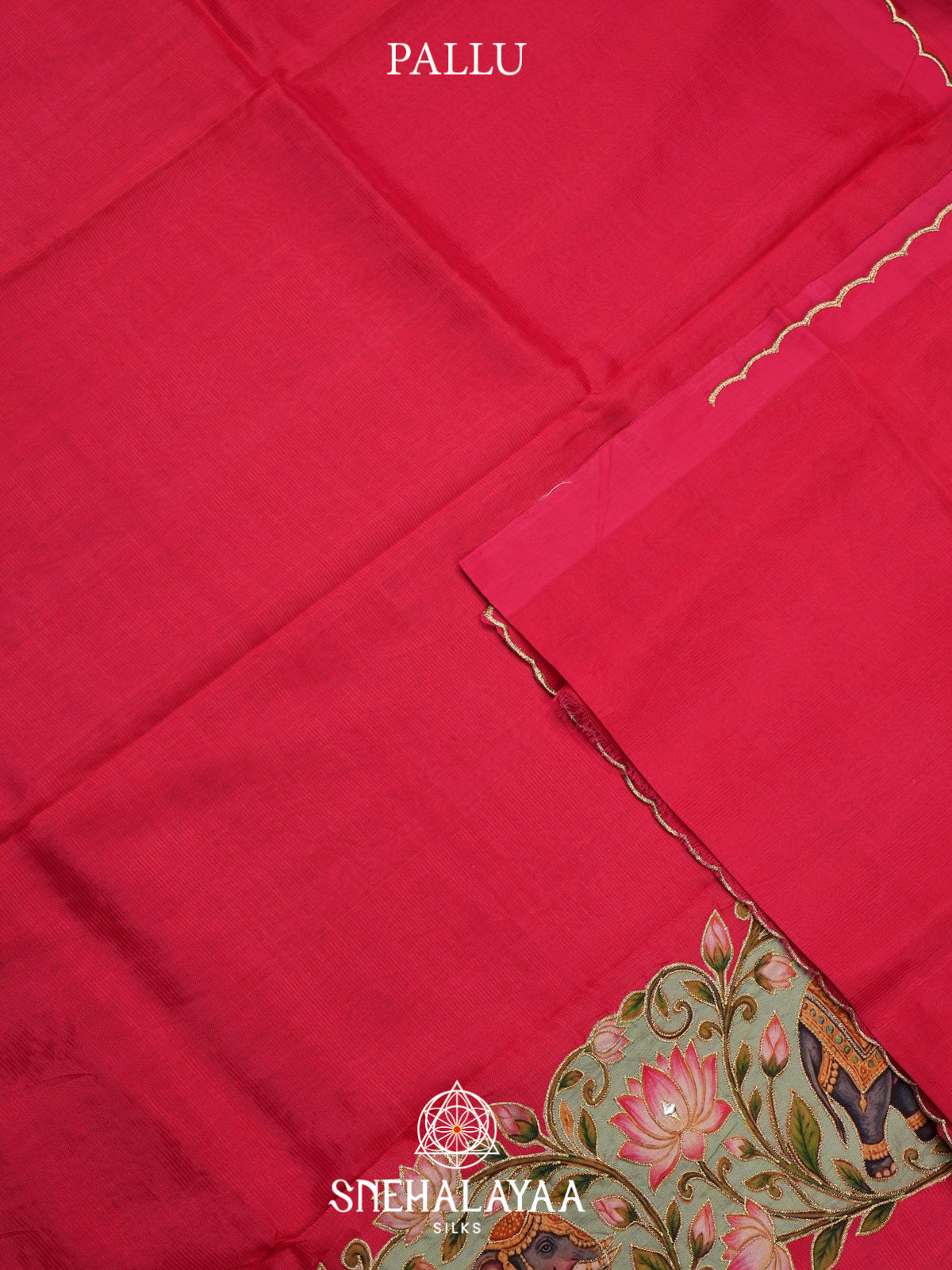 Rani Pink Mangalagiri Silk Cotton Saree