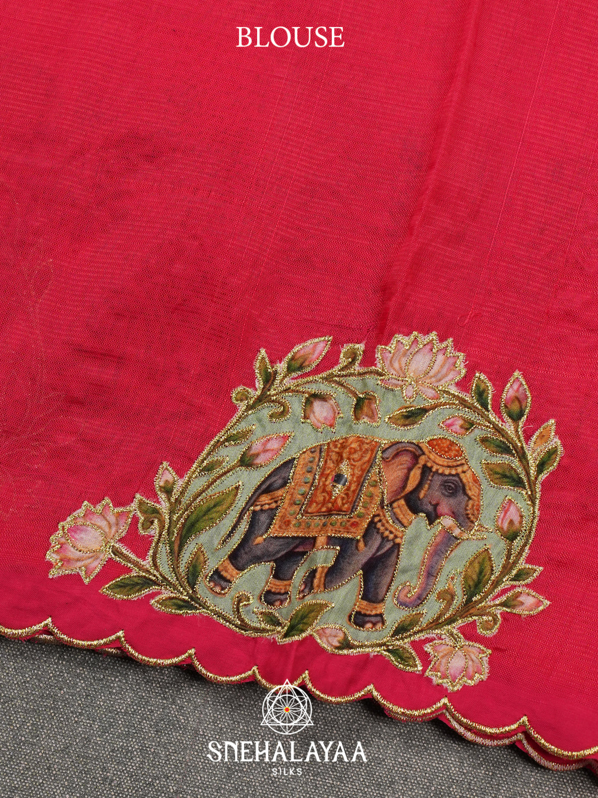 Rani Pink Mangalagiri Silk Cotton Saree