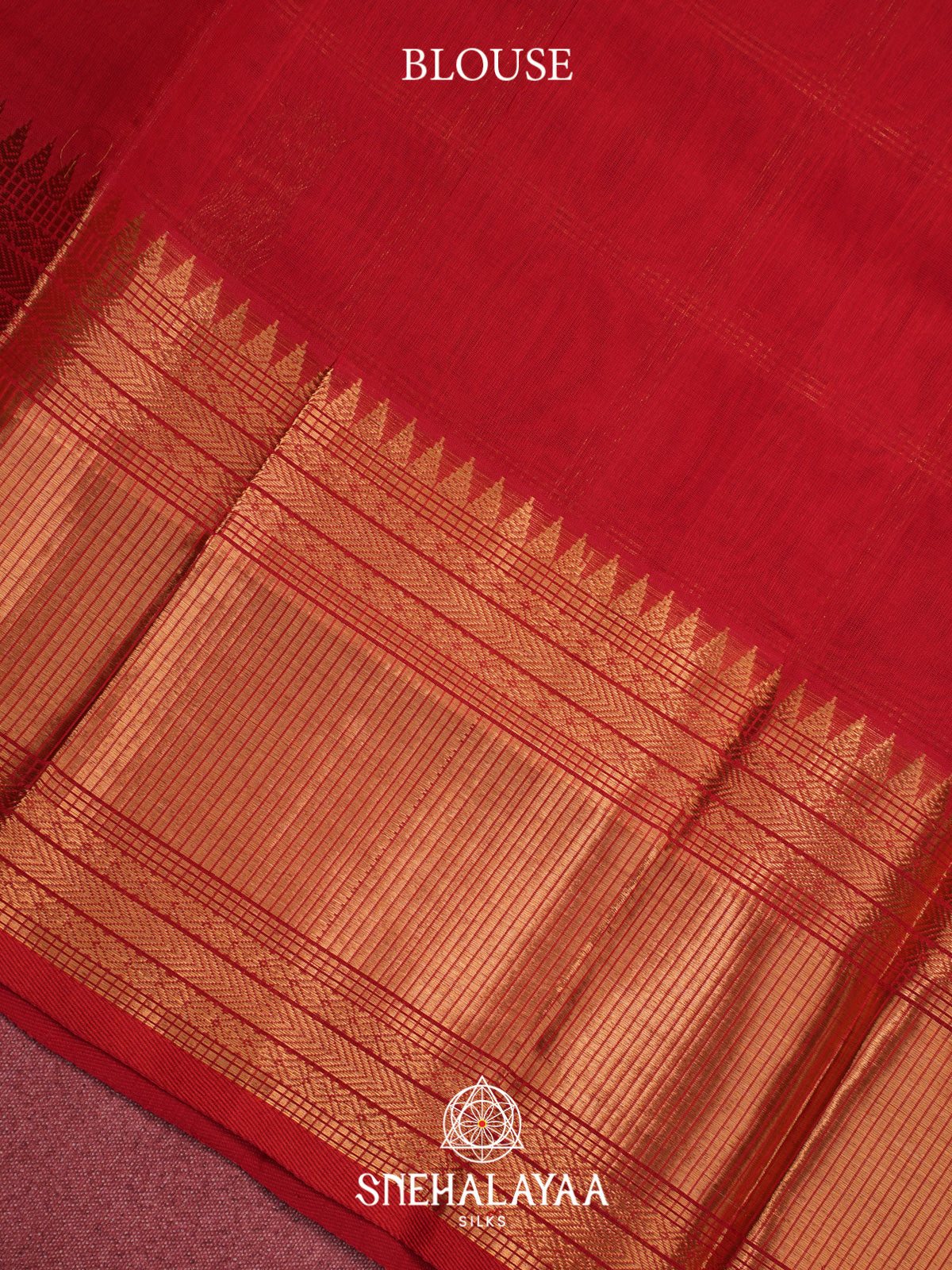 Red Kuppadam Silk Cotton Saree
