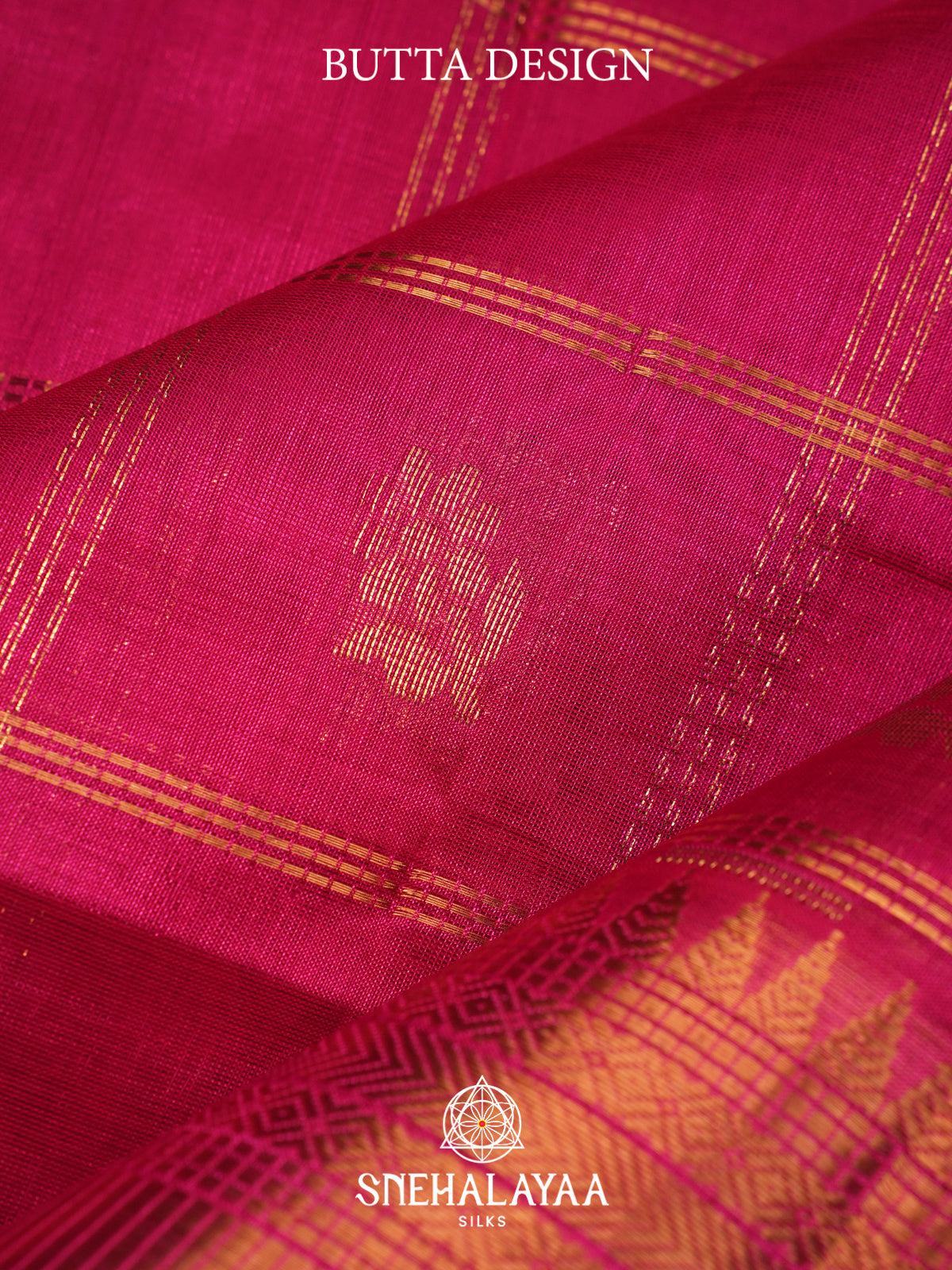 Magenta Kuppadam Silk Cotton Saree