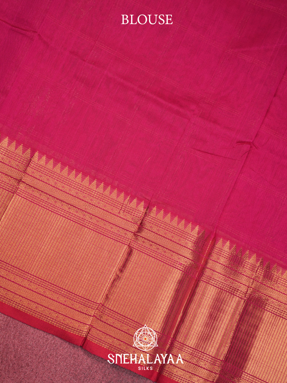 Magenta Kuppadam Silk Cotton Saree