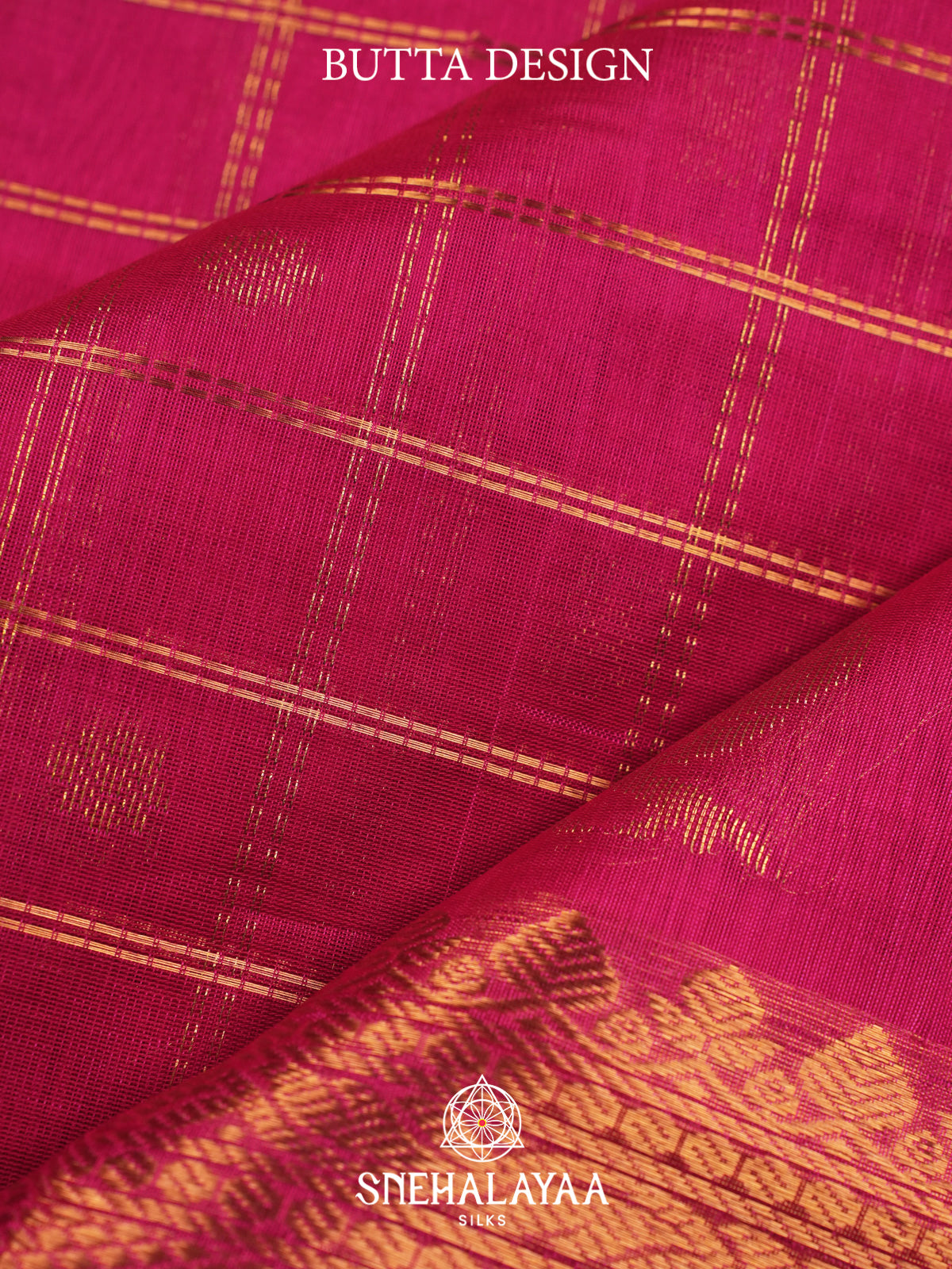 Magenta Kuppadam Silk Cotton Saree