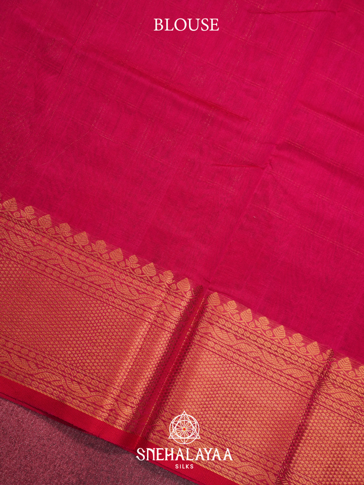 Magenta Kuppadam Silk Cotton Saree