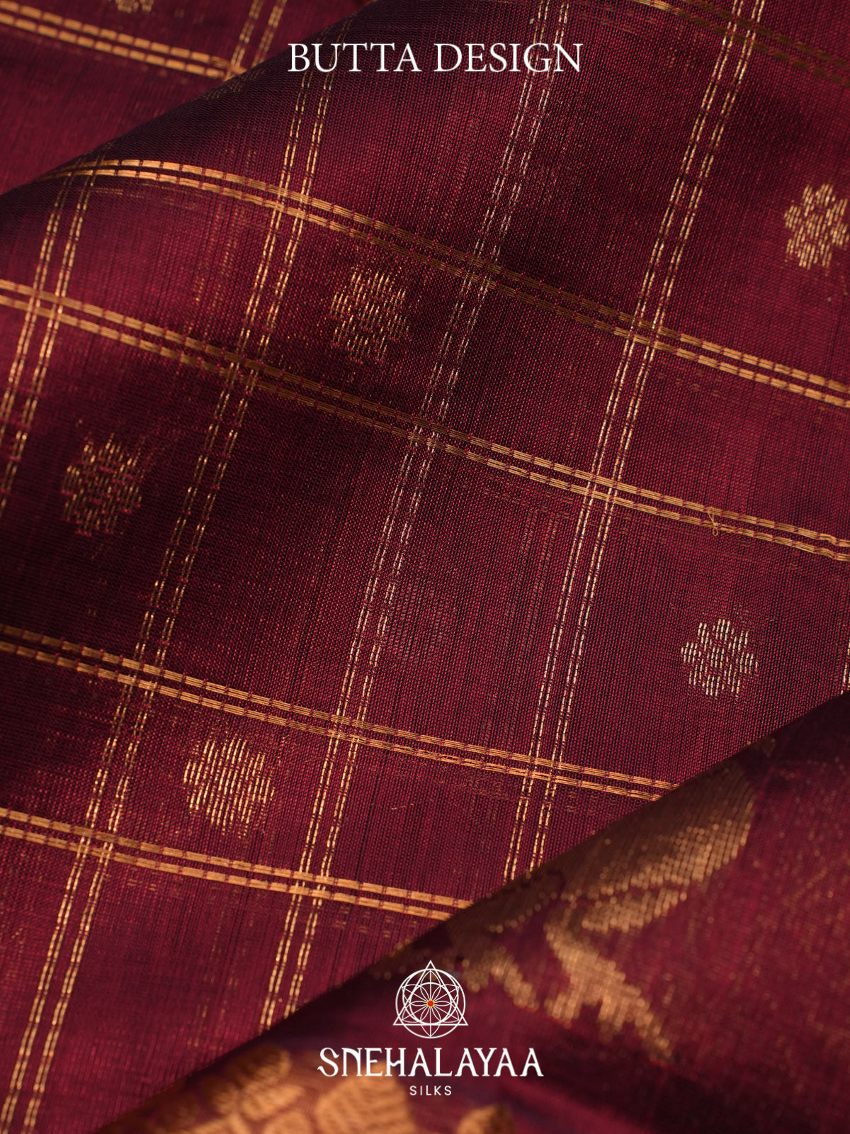 Maroon Kuppadam Silk Cotton Saree