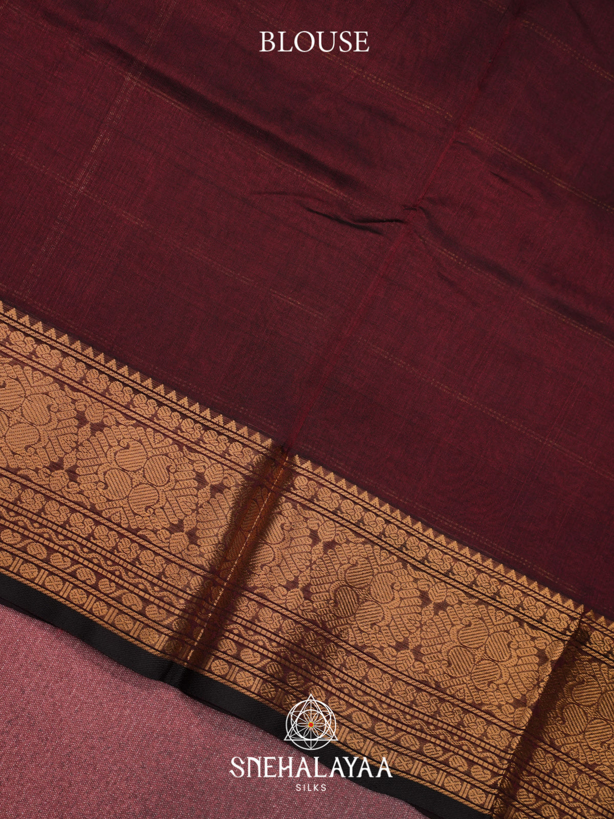 Maroon Kuppadam Silk Cotton Saree