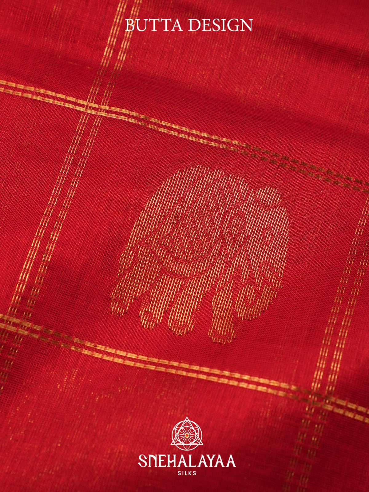 Red Kuppadam Silk Cotton Saree