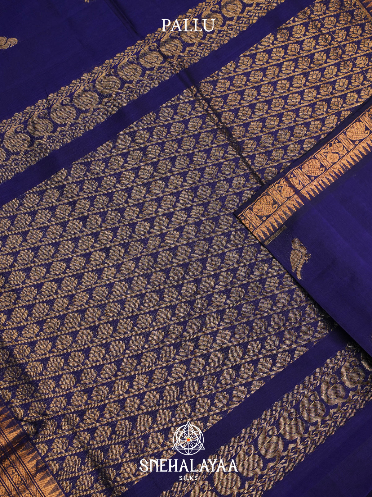 Blue Kuppadam Silk Cotton Saree