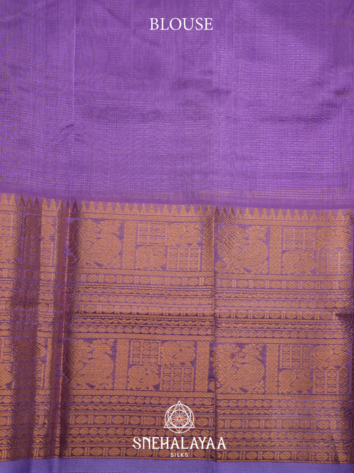 Lilac Kuppadam Silk Cotton Saree