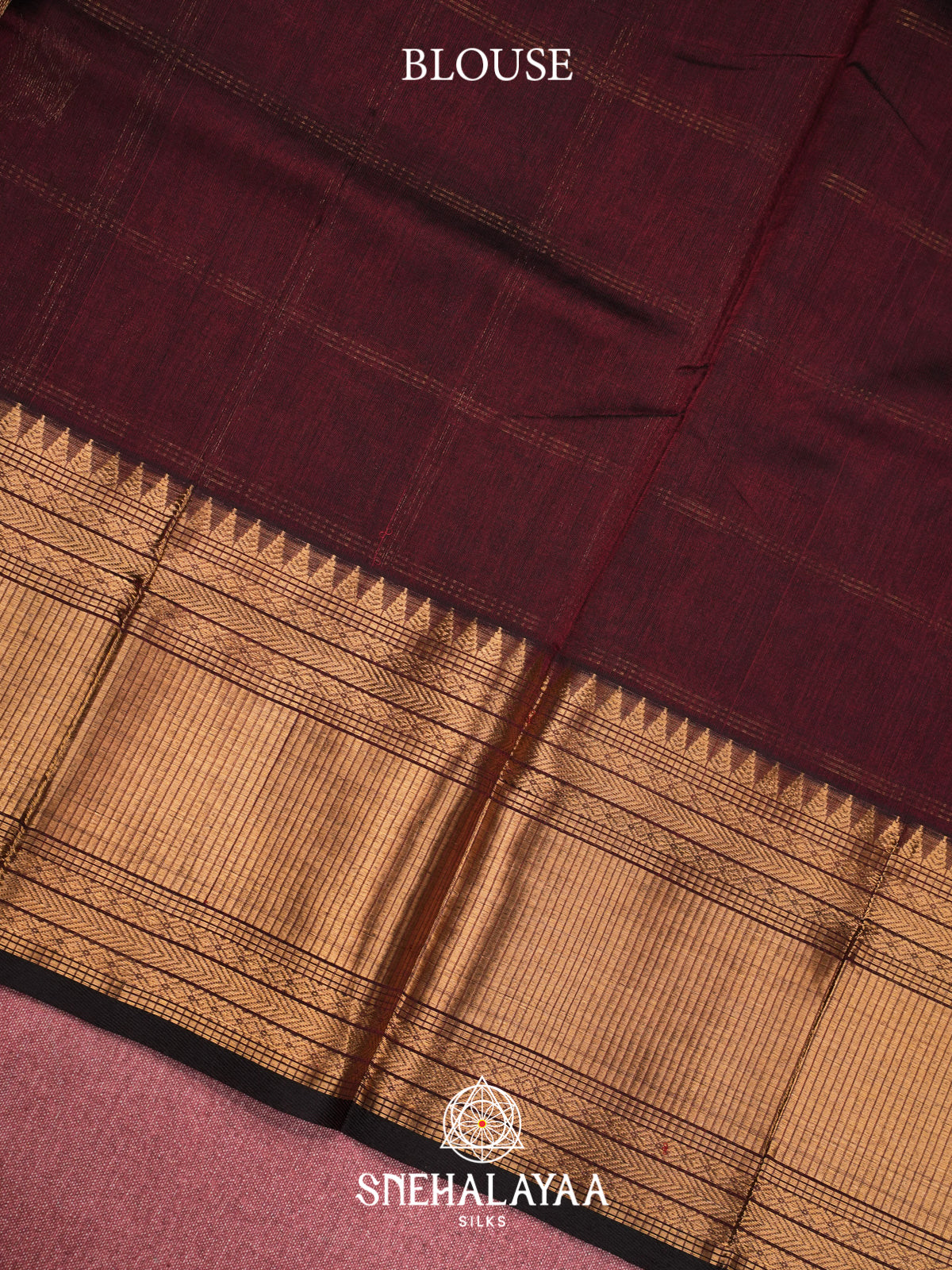 Maroon Kuppadam Silk Cotton Saree