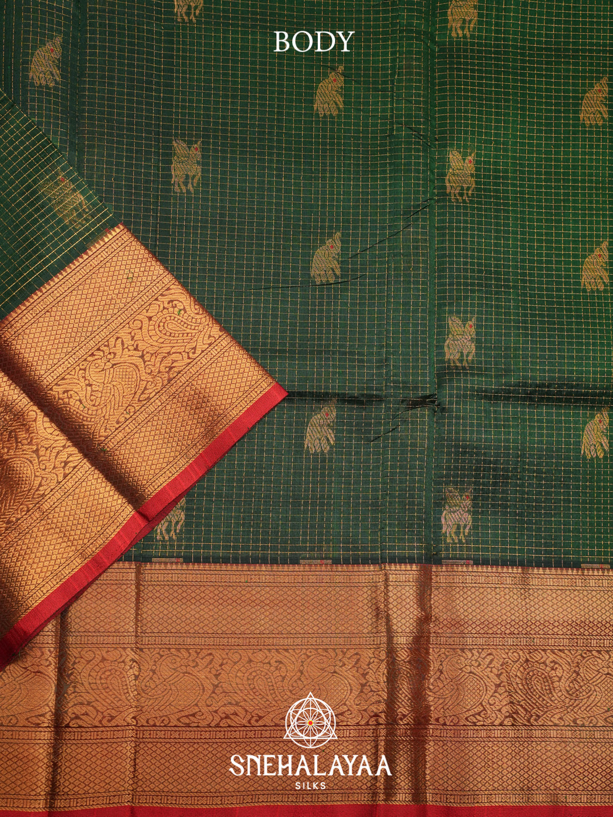 Green Kuppadam Silk Cotton Saree