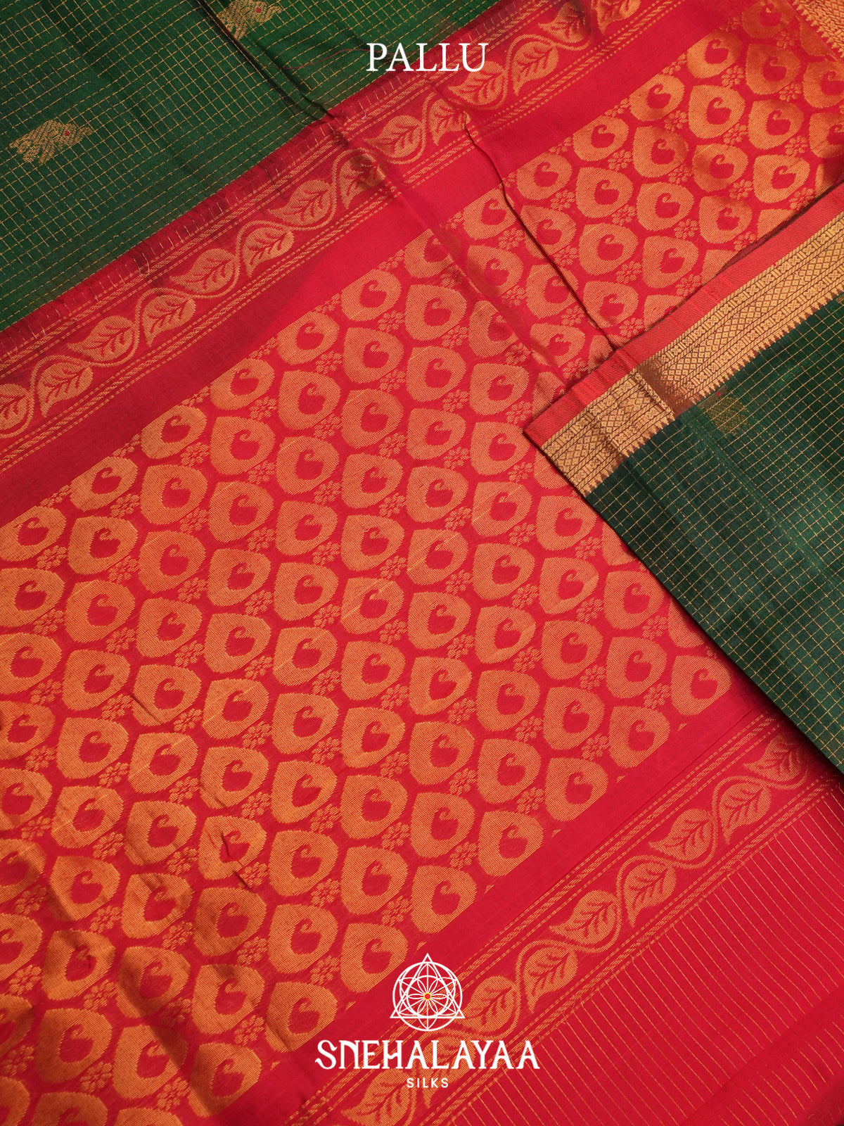 Green Kuppadam Silk Cotton Saree