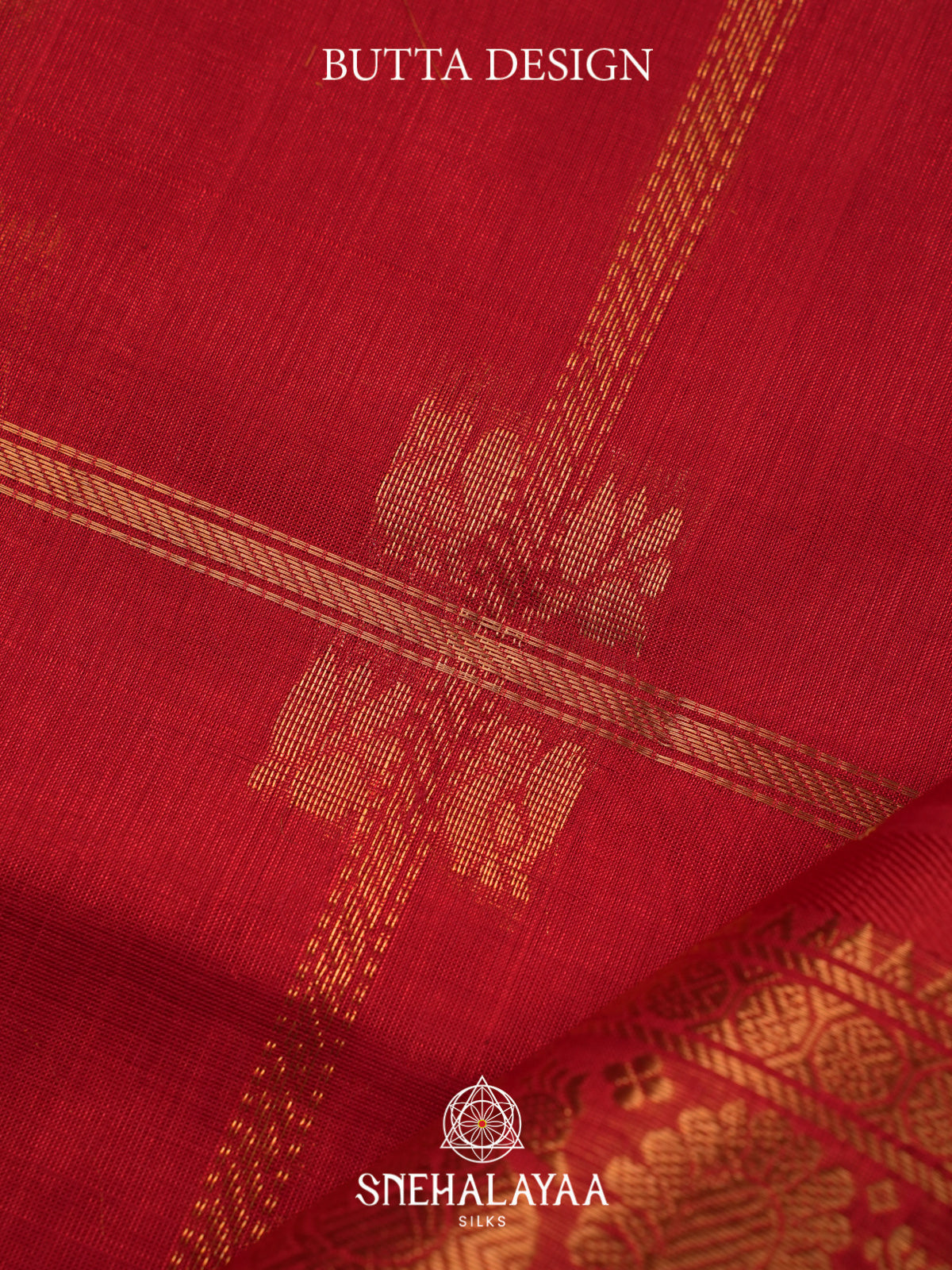 Red Kuppadam Silk Cotton Saree