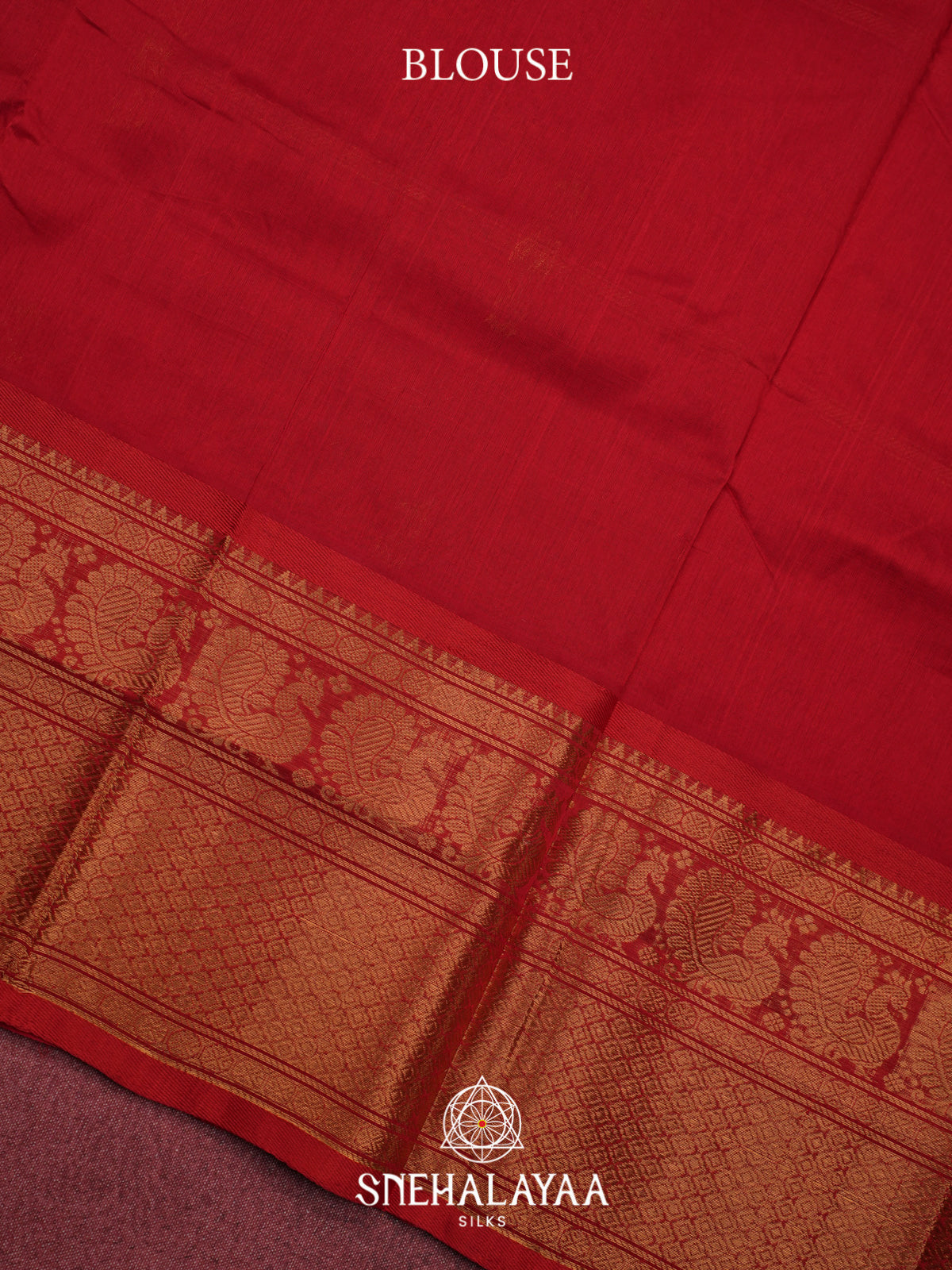 Red Kuppadam Silk Cotton Saree