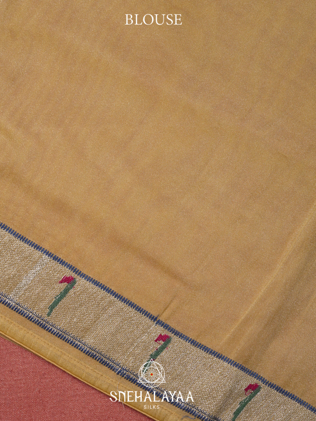Yellow Tissue Saree With Paithani Design