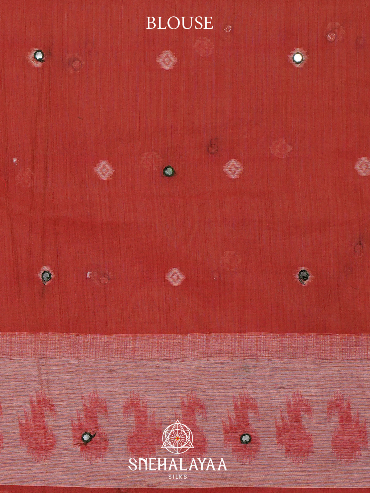 Peach Kota Cotton Saree