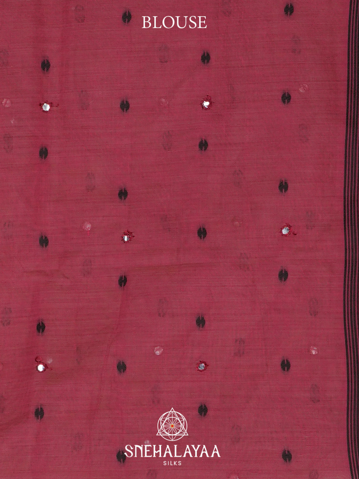 Crimson Red Kota Cotton Saree