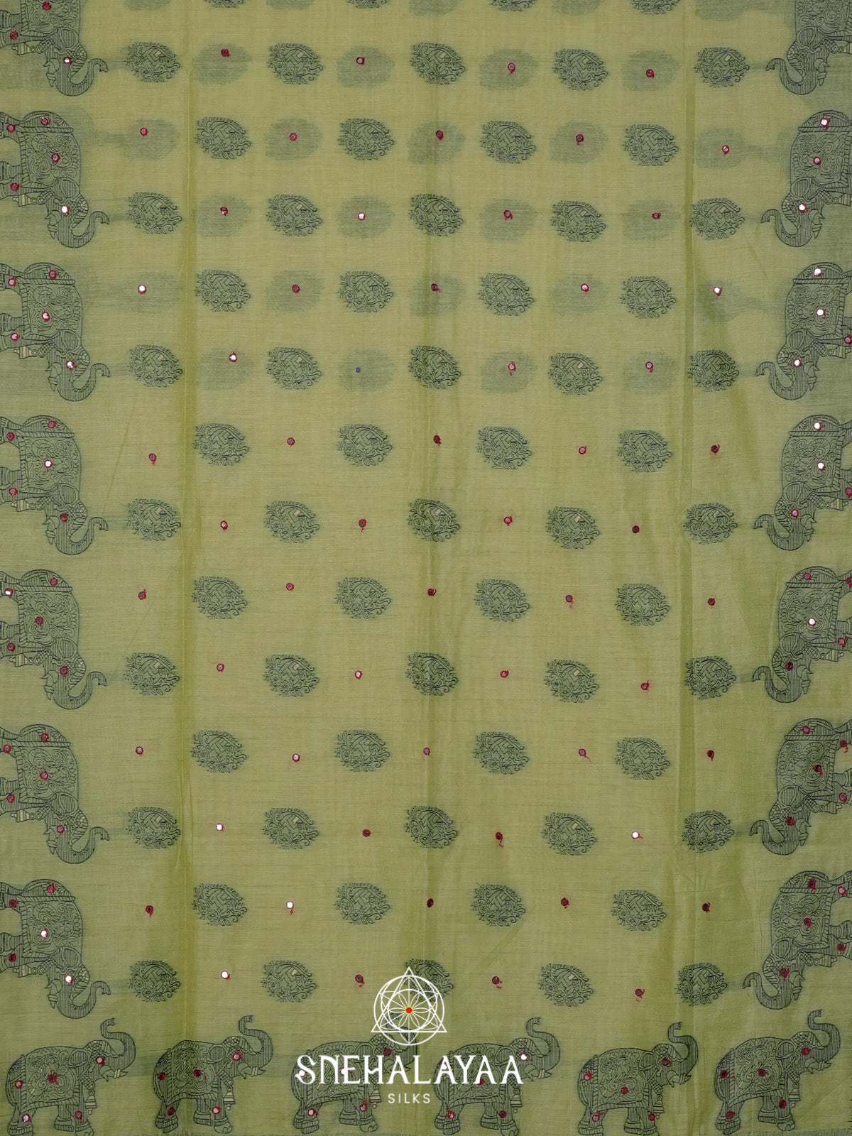 Pista Green Kota Cotton Saree