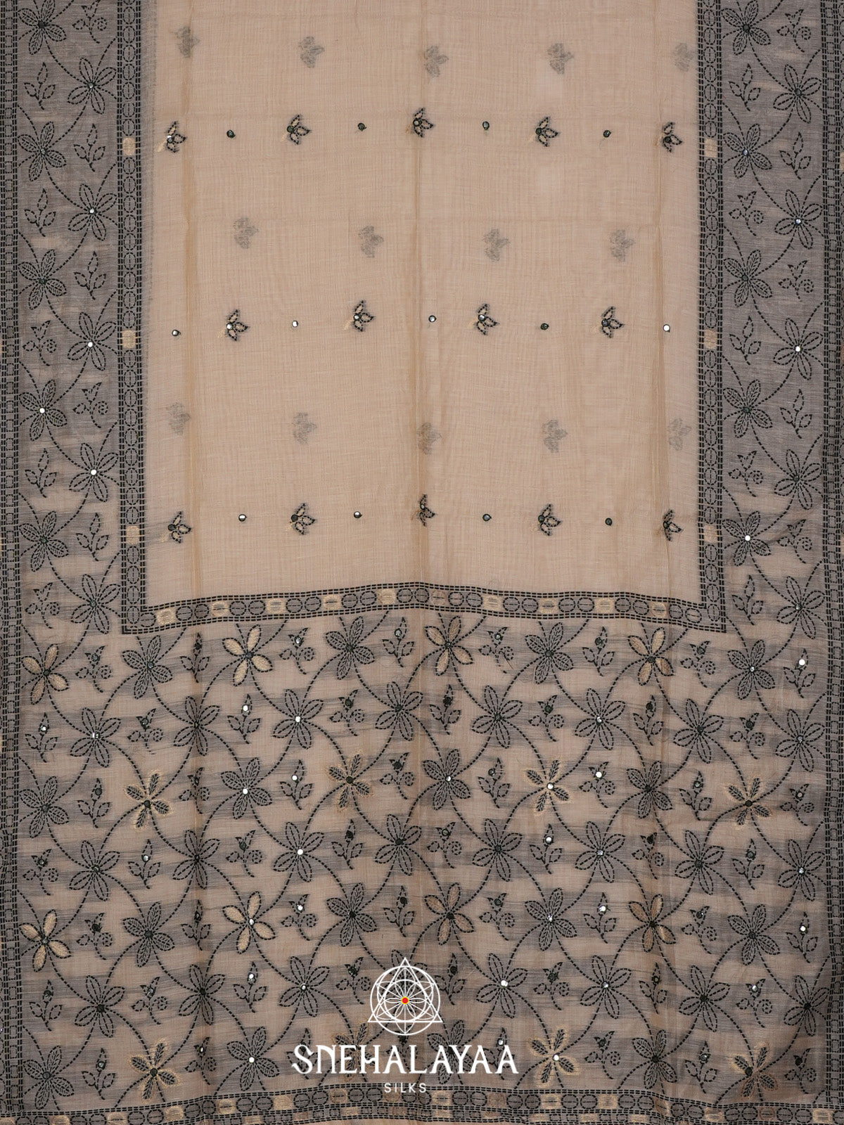 Cream Kota Cotton Saree