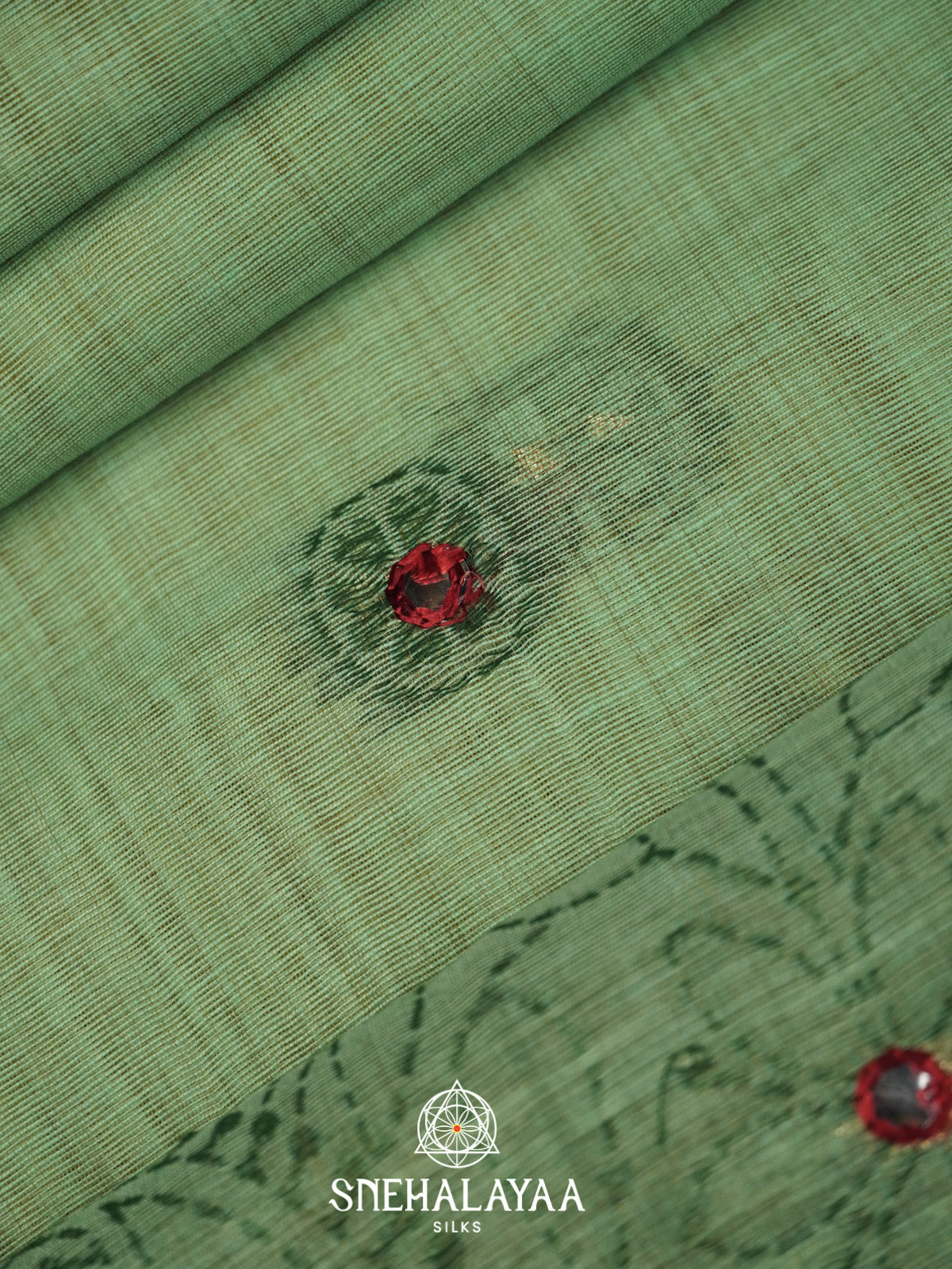 Pista Green Kota Cotton Saree