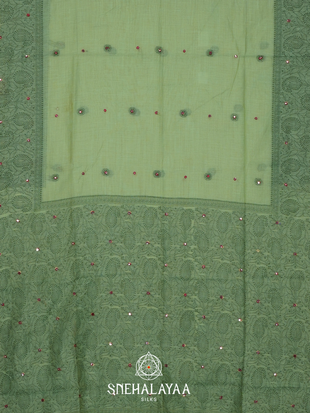 Pista Green Kota Cotton Saree