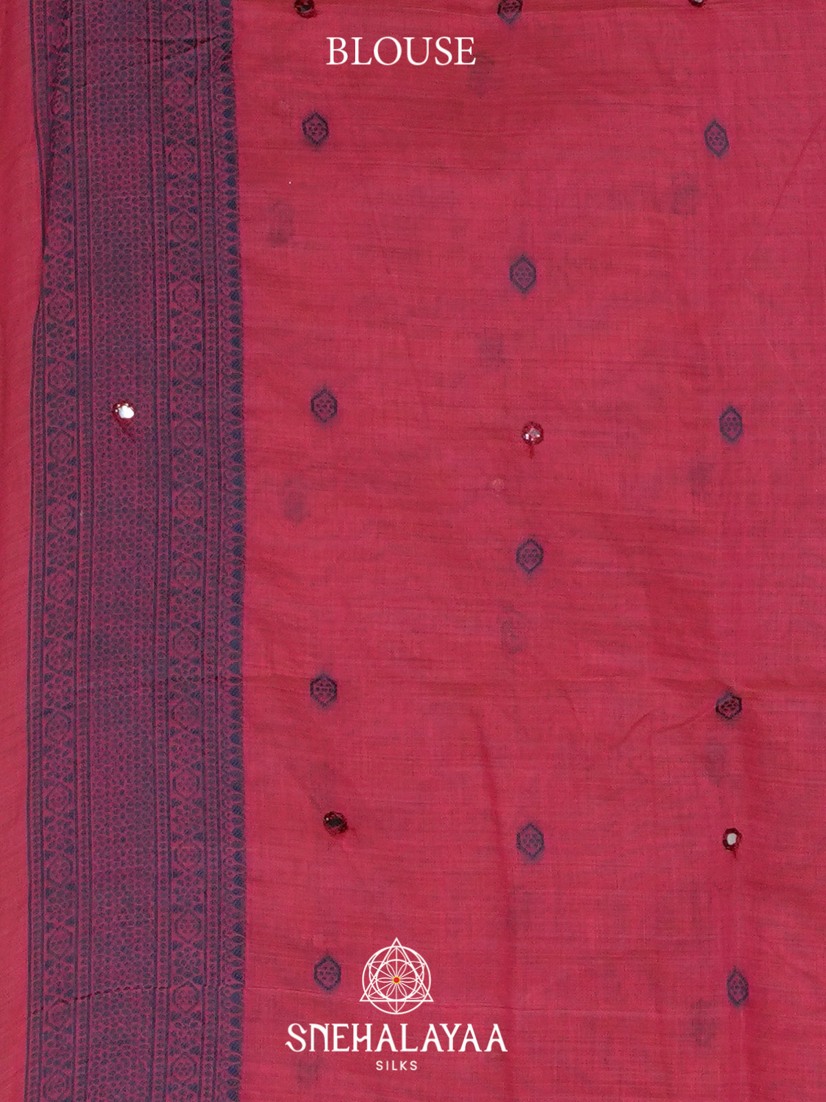 Coral Pink Kota Cotton Saree